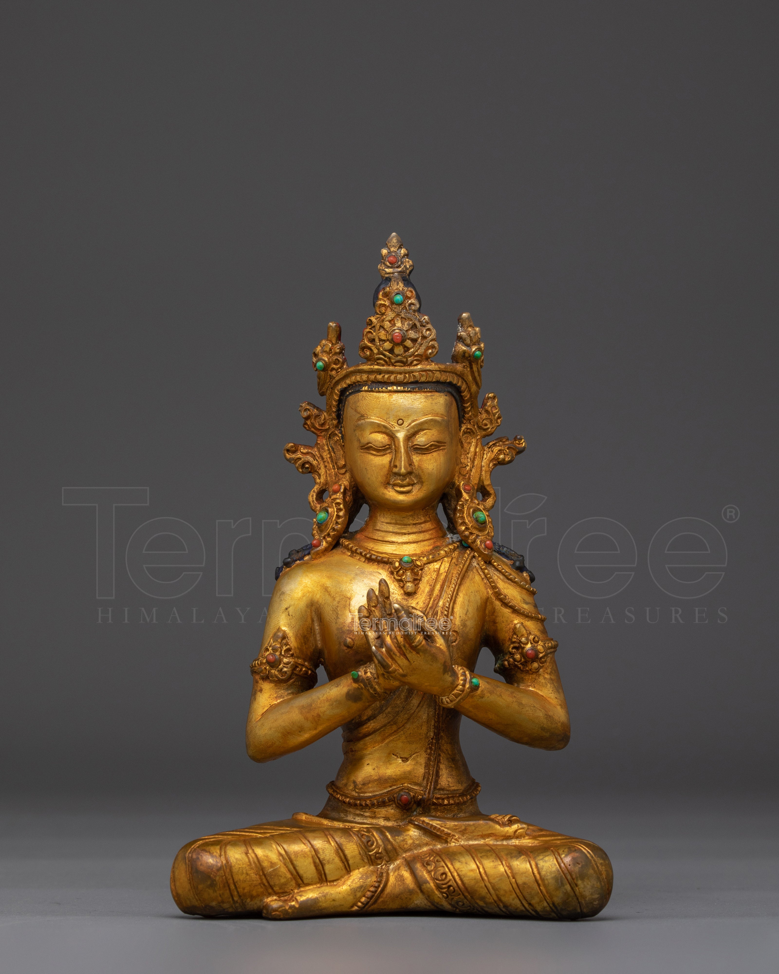 Handcrafted Vairocana Buddha Statue | Meditation and Altar Decor, Spiritual Enlightenment