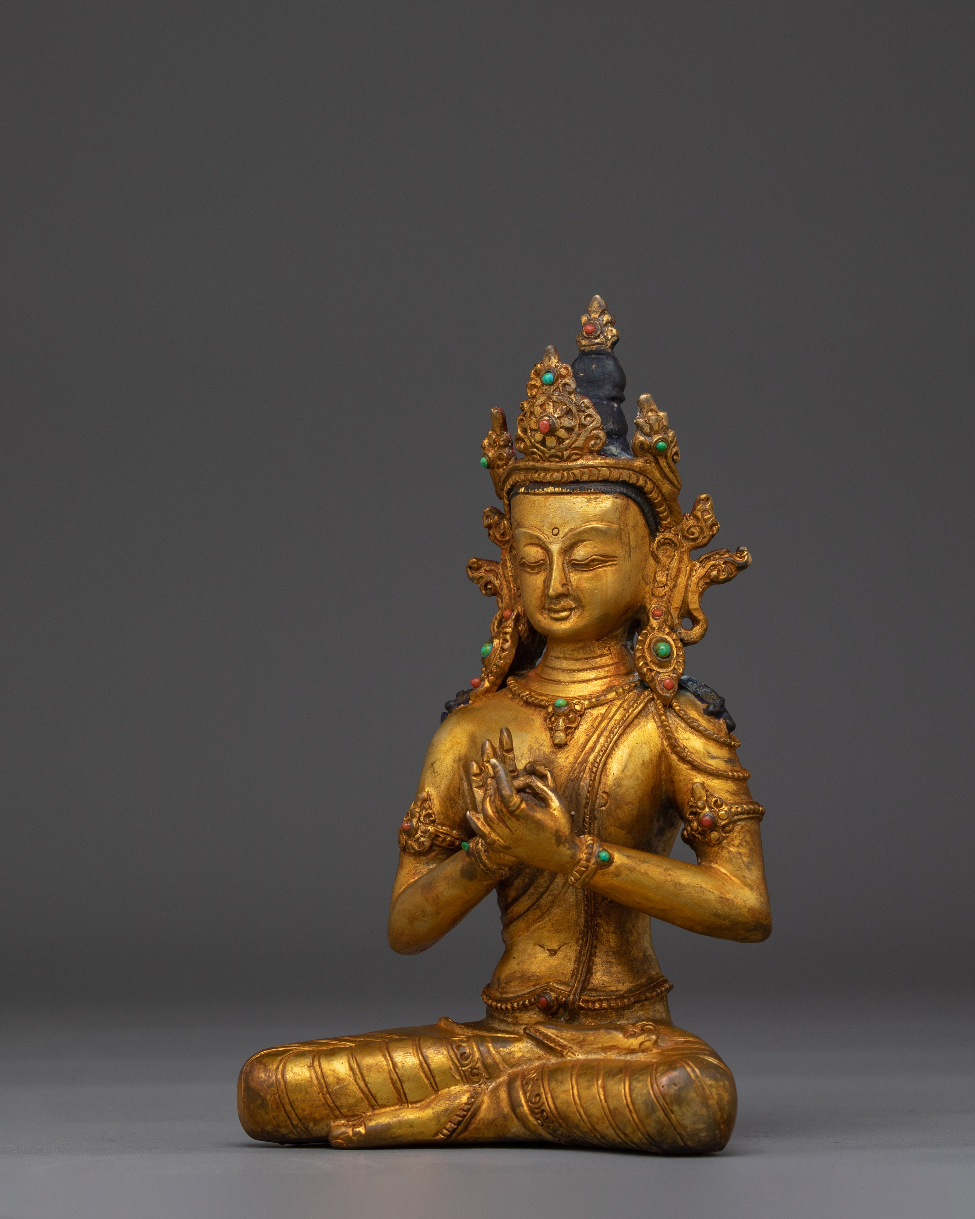Handcrafted Vairocana Buddha Statue | Meditation and Altar Decor, Spiritual Enlightenment