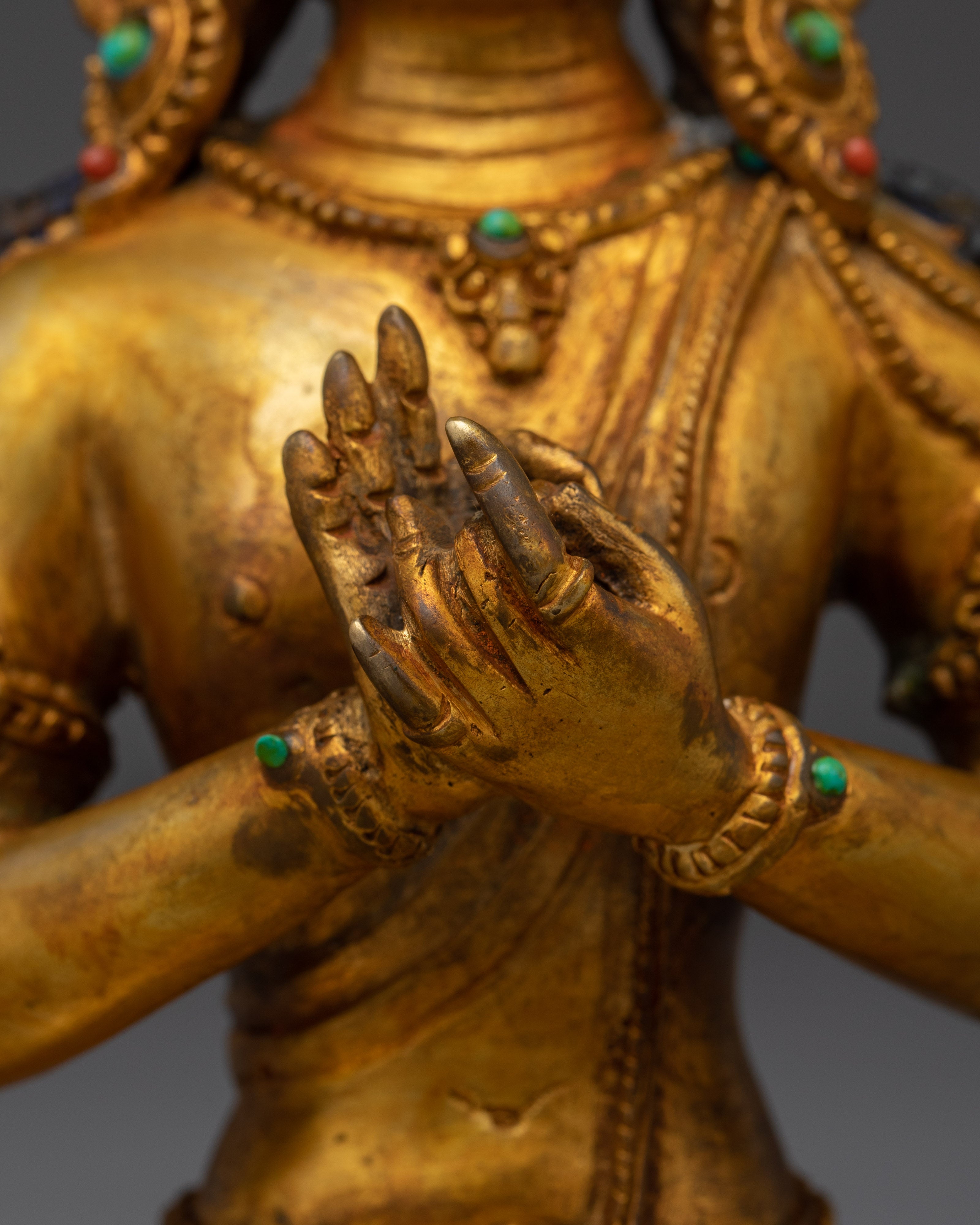 Handcrafted Vairocana Buddha Statue | Meditation and Altar Decor, Spiritual Enlightenment