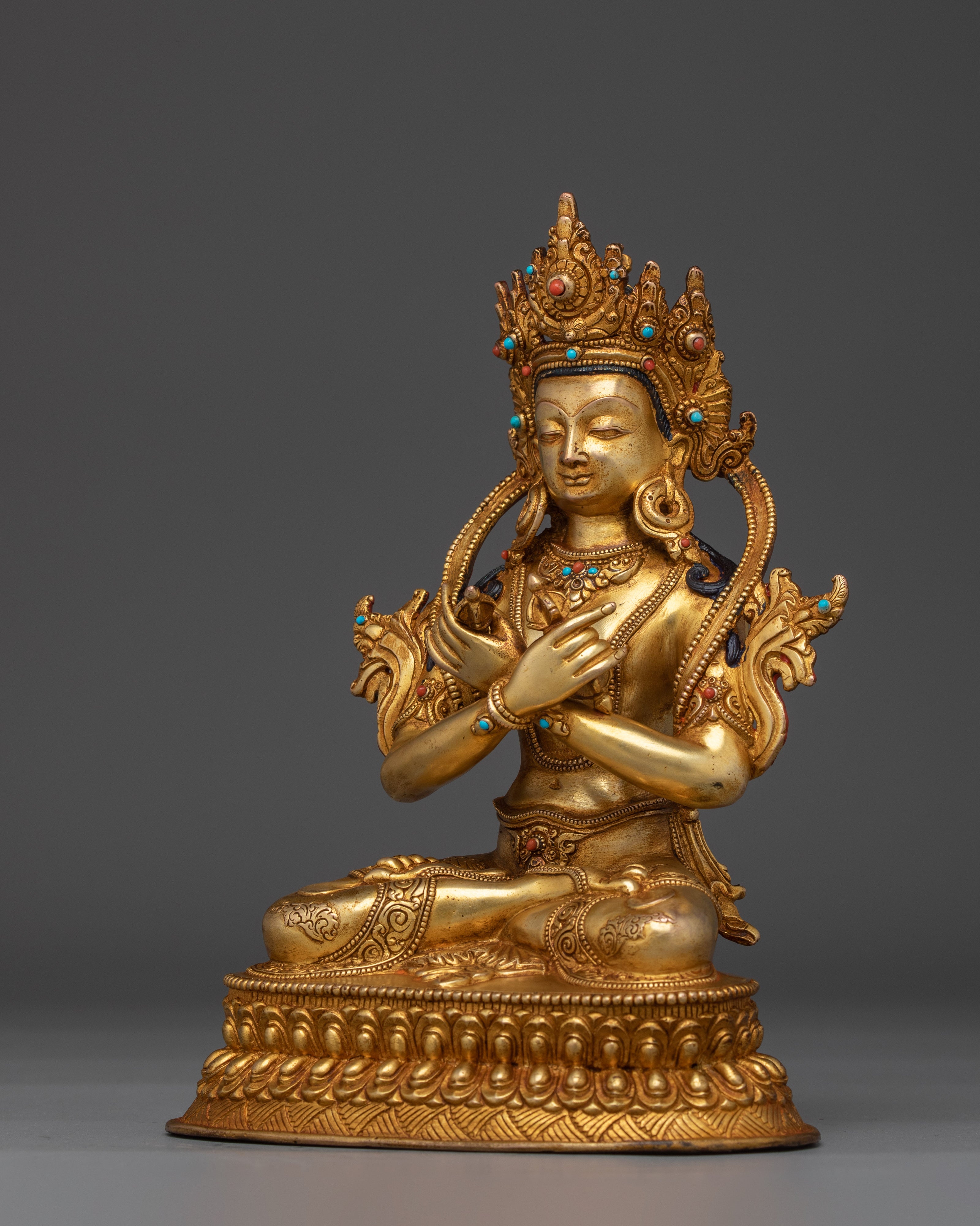 Golden Vajradhara Statue | Primordial Buddha
