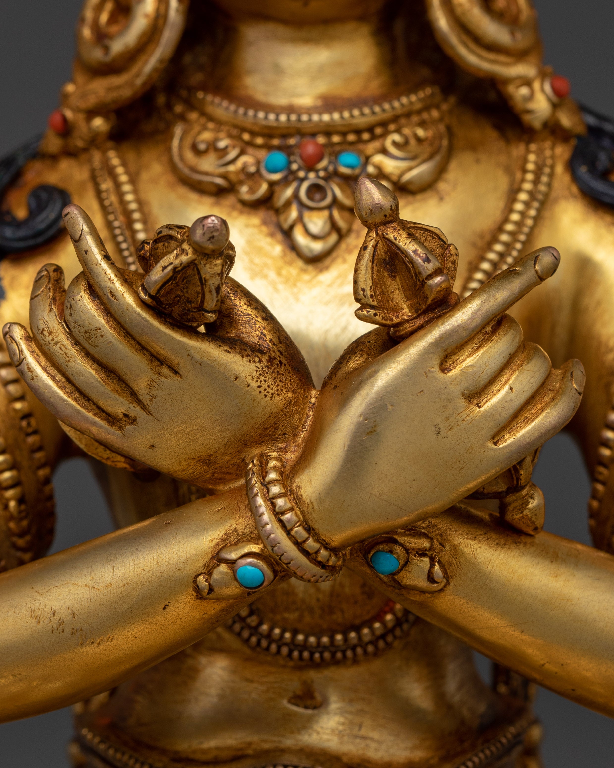Golden Vajradhara Statue | Primordial Buddha