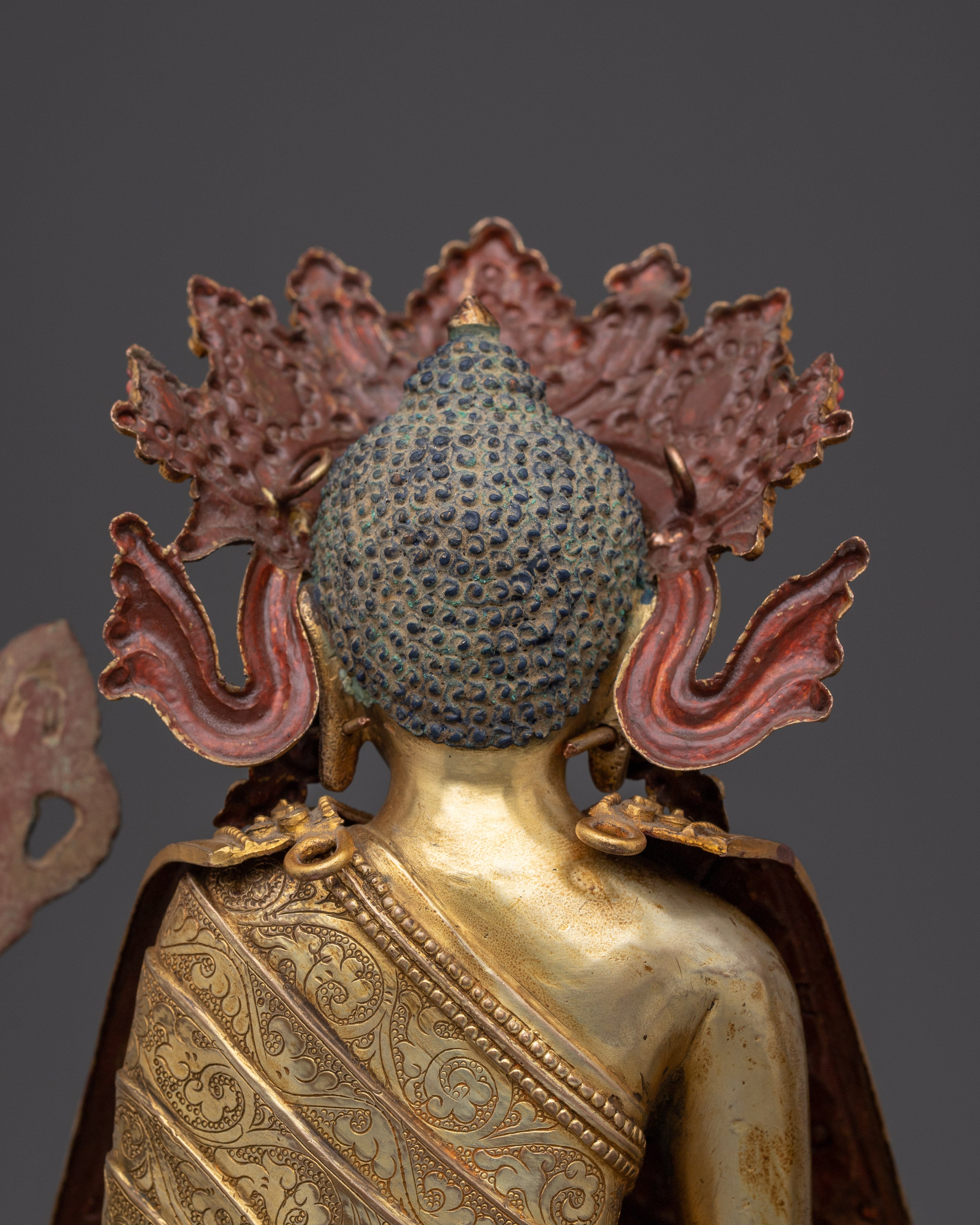 Majestic Shakyamuni buddha with Disciples and Throne for Spiritual Decor