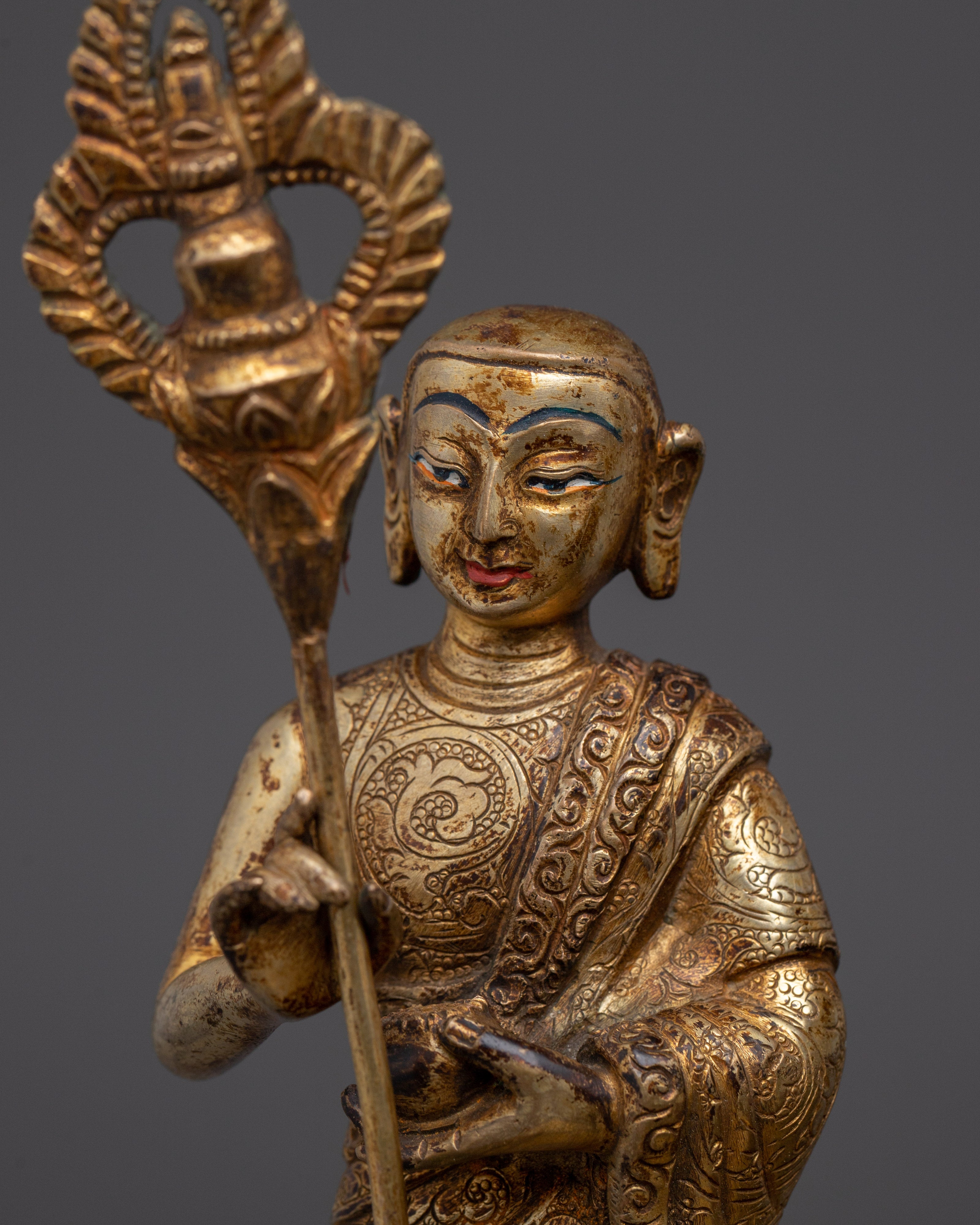 Majestic Shakyamuni buddha with Disciples and Throne for Spiritual Decor