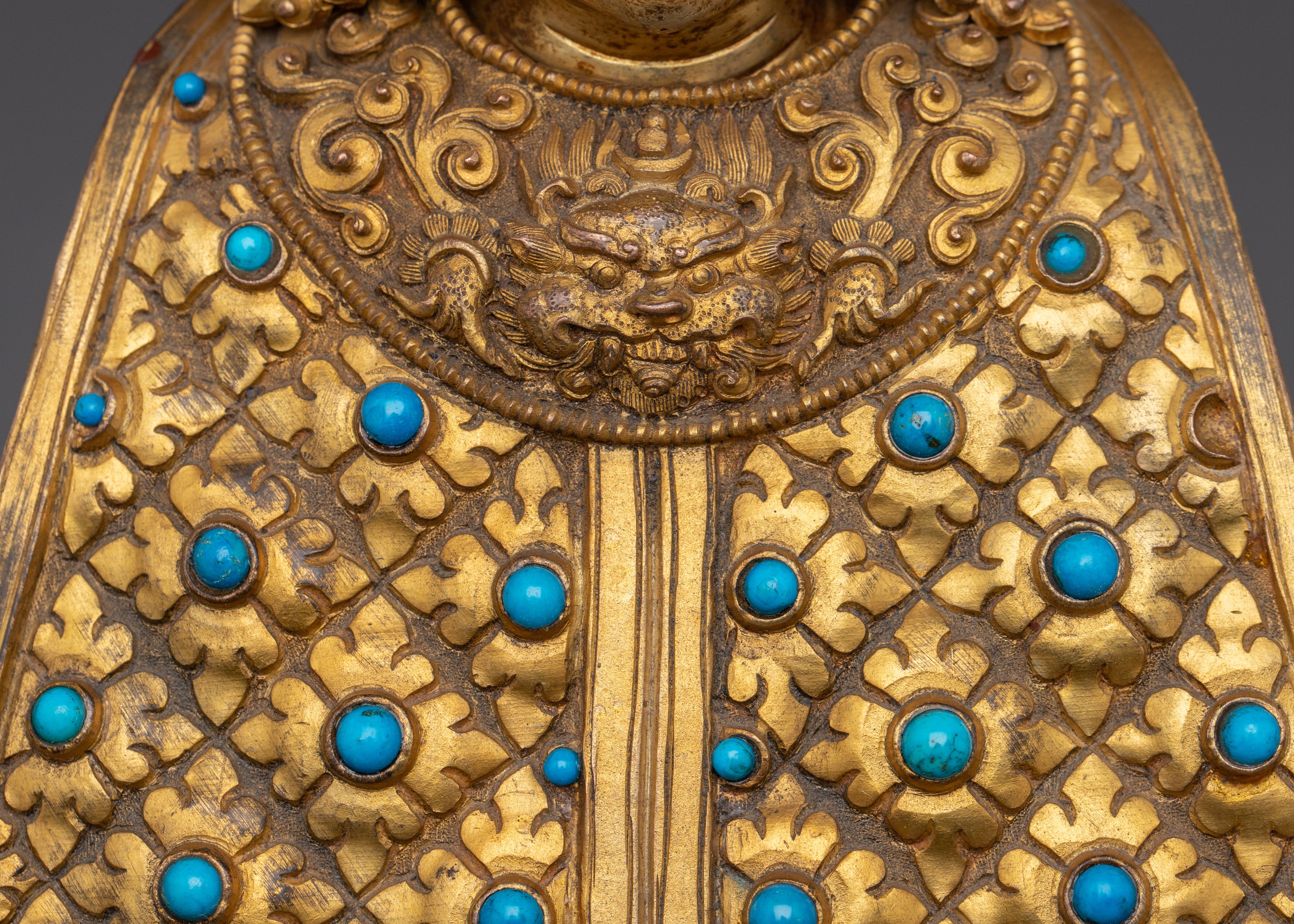 Majestic Shakyamuni buddha with Disciples and Throne for Spiritual Decor