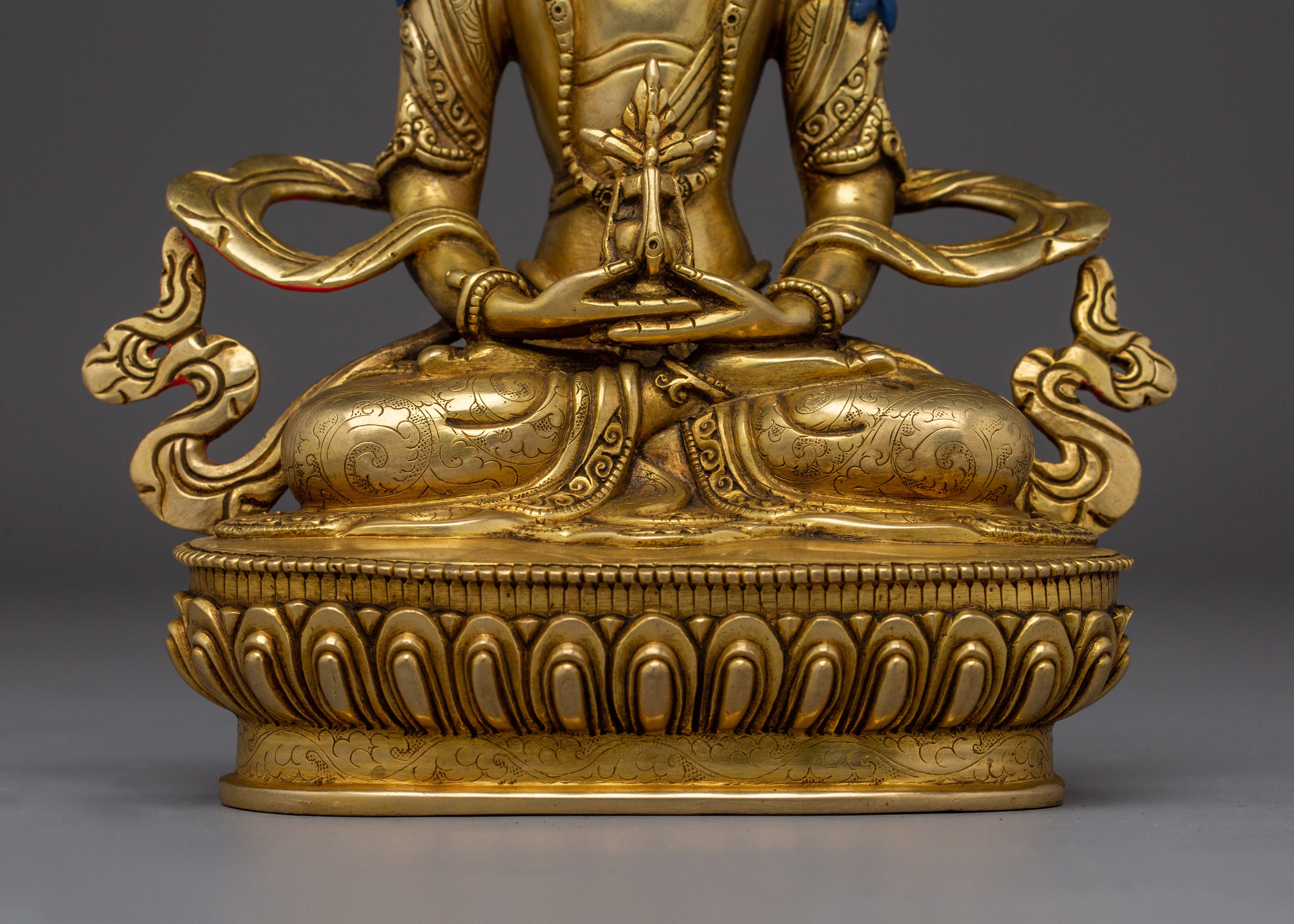 Amitayus Golden Decor Statue | Tibetan Long-life Buddha