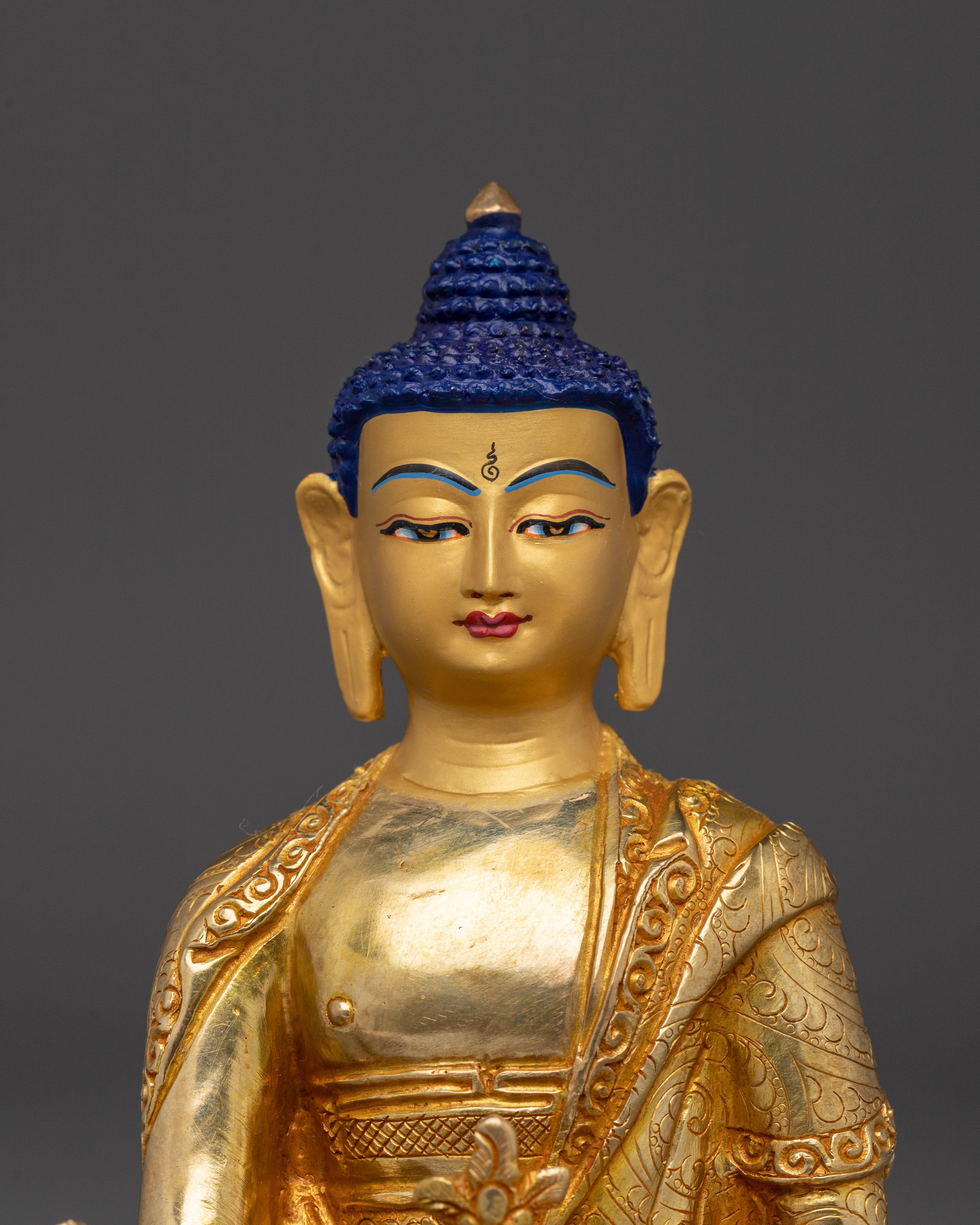 Himalayan Medicine Buddha Decor Statue | Bhaiṣajyaguru Artwork