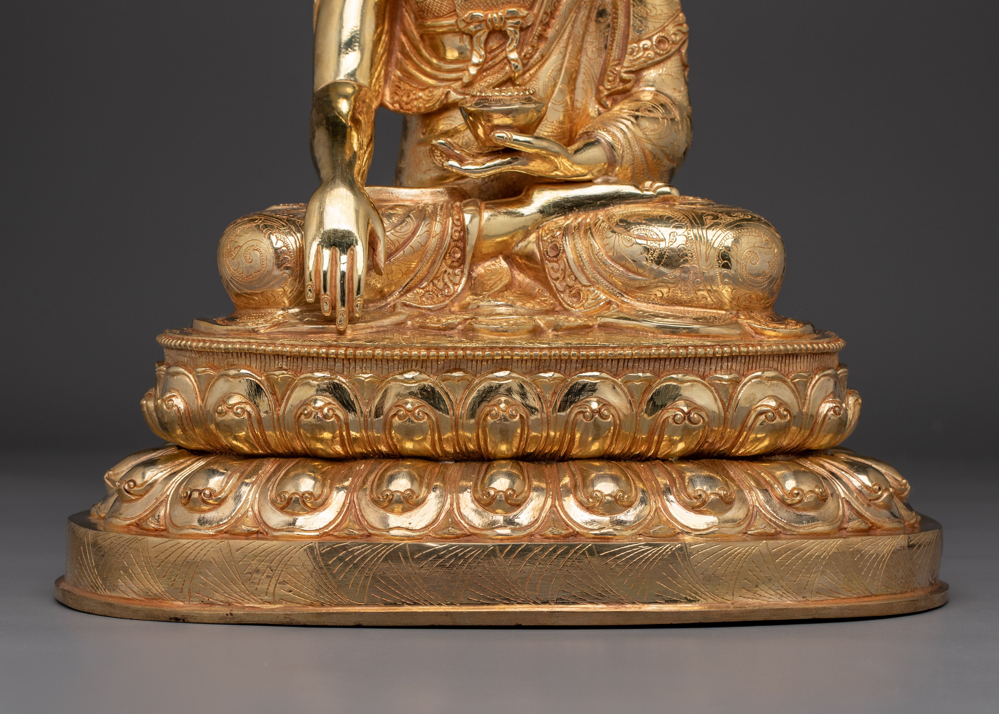 Sangay Shakyamuni The Enlightened One | Traditionally 24K Gold Gilded Statue