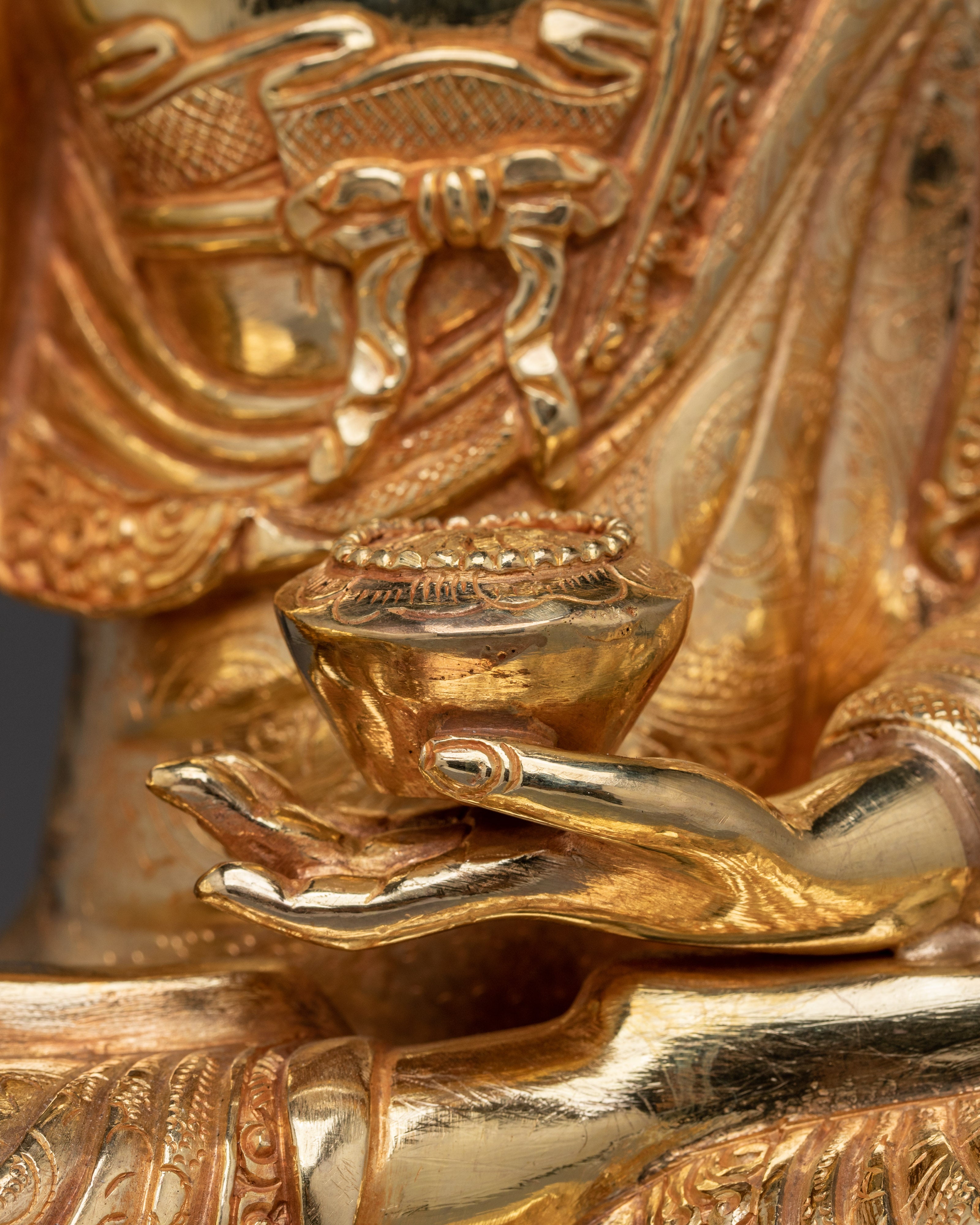 Sangay Shakyamuni The Enlightened One | Traditionally 24K Gold Gilded Statue