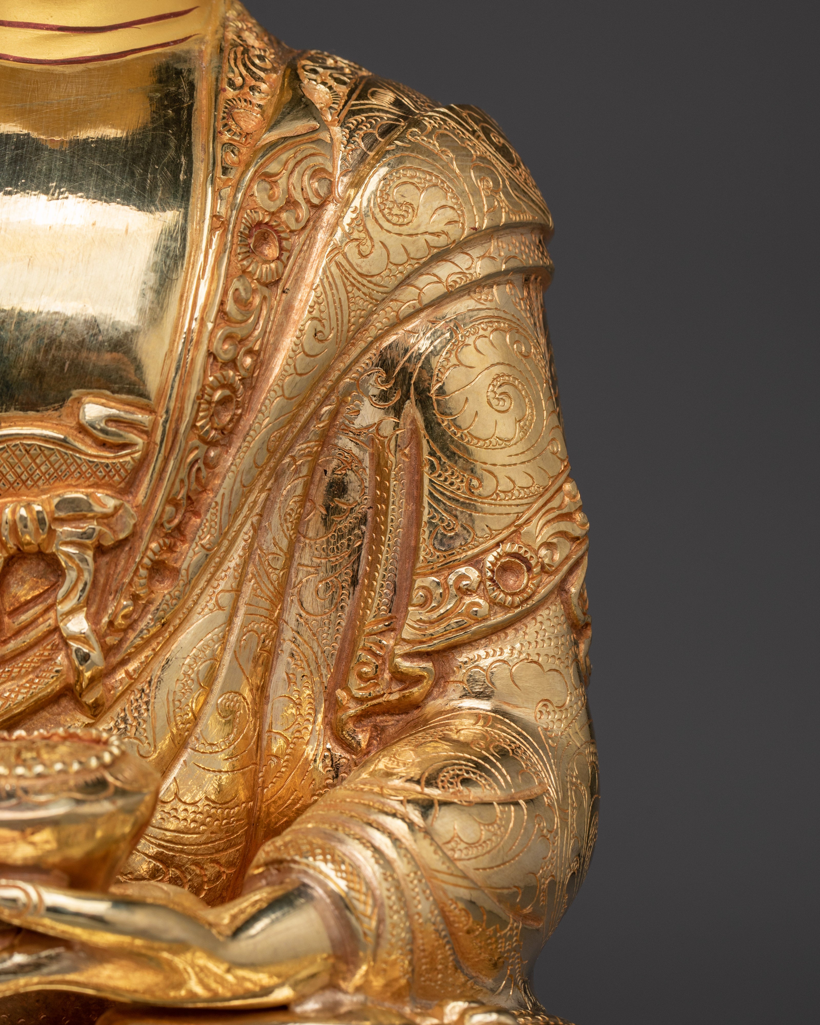 Sangay Shakyamuni The Enlightened One | Traditionally 24K Gold Gilded Statue