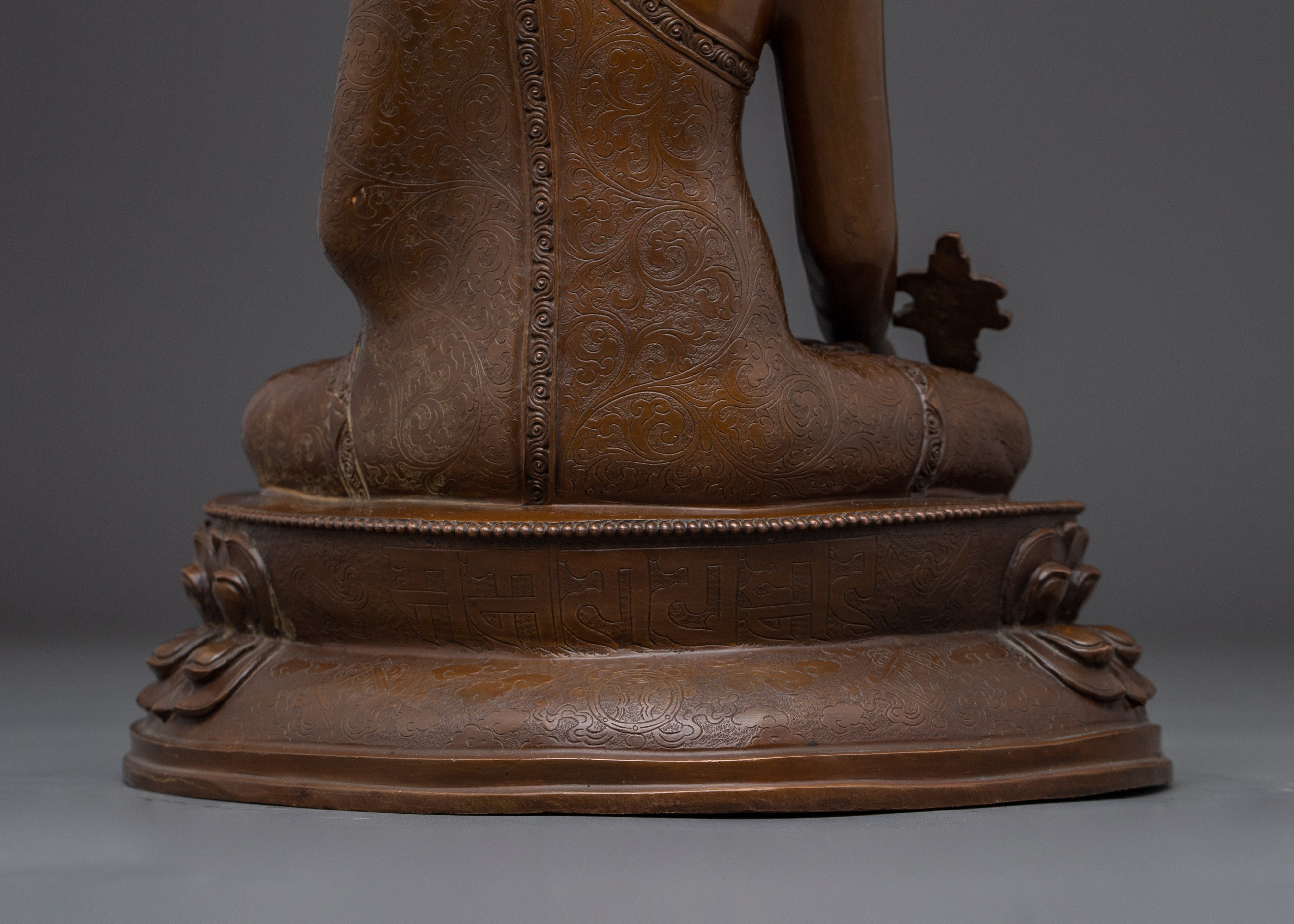 Oxidized Supreme Healer Medicine Buddha Statue | Himalayan Artwork