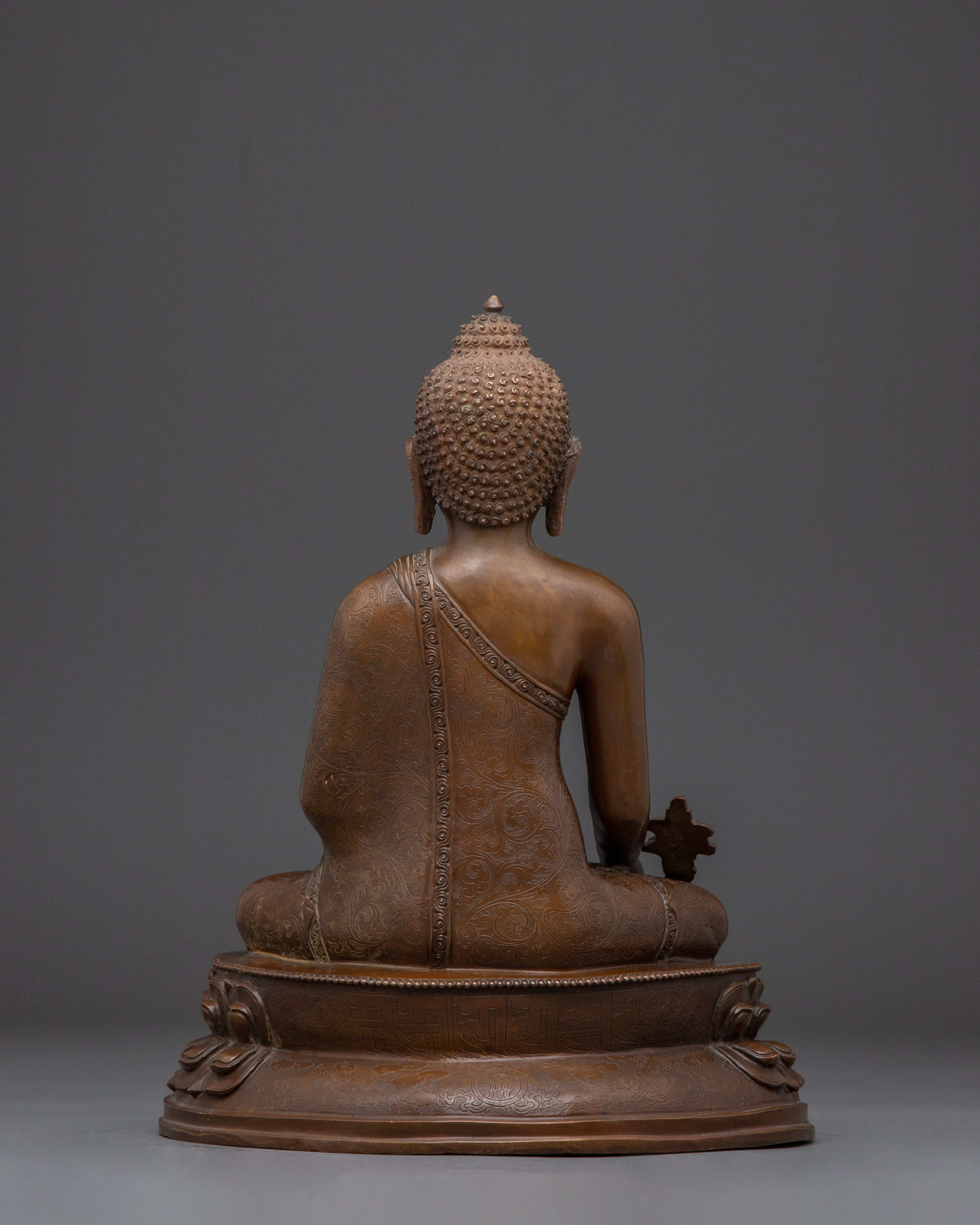 Oxidized Supreme Healer Medicine Buddha Statue | Himalayan Artwork