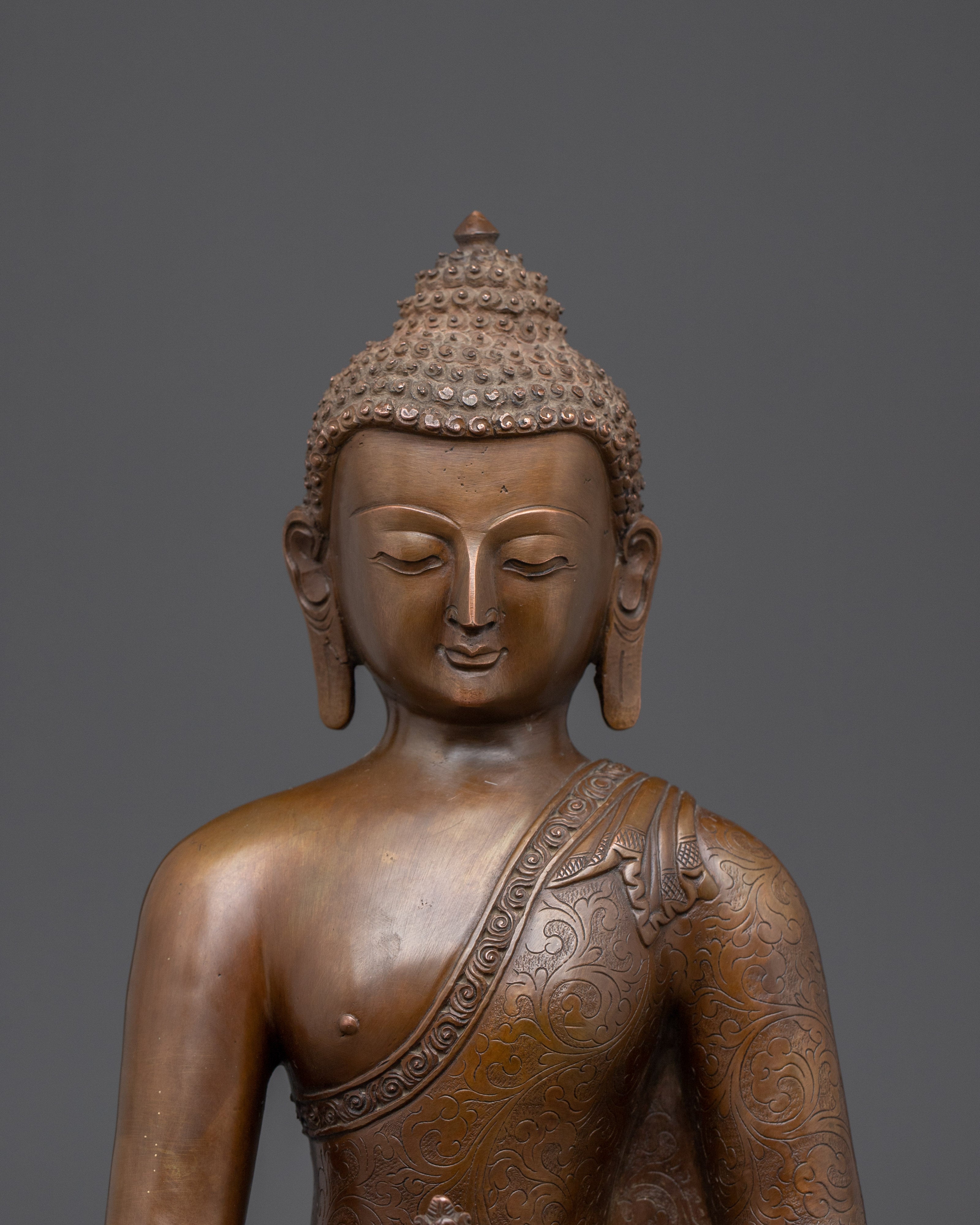 Oxidized Supreme Healer Medicine Buddha Statue | Himalayan Artwork