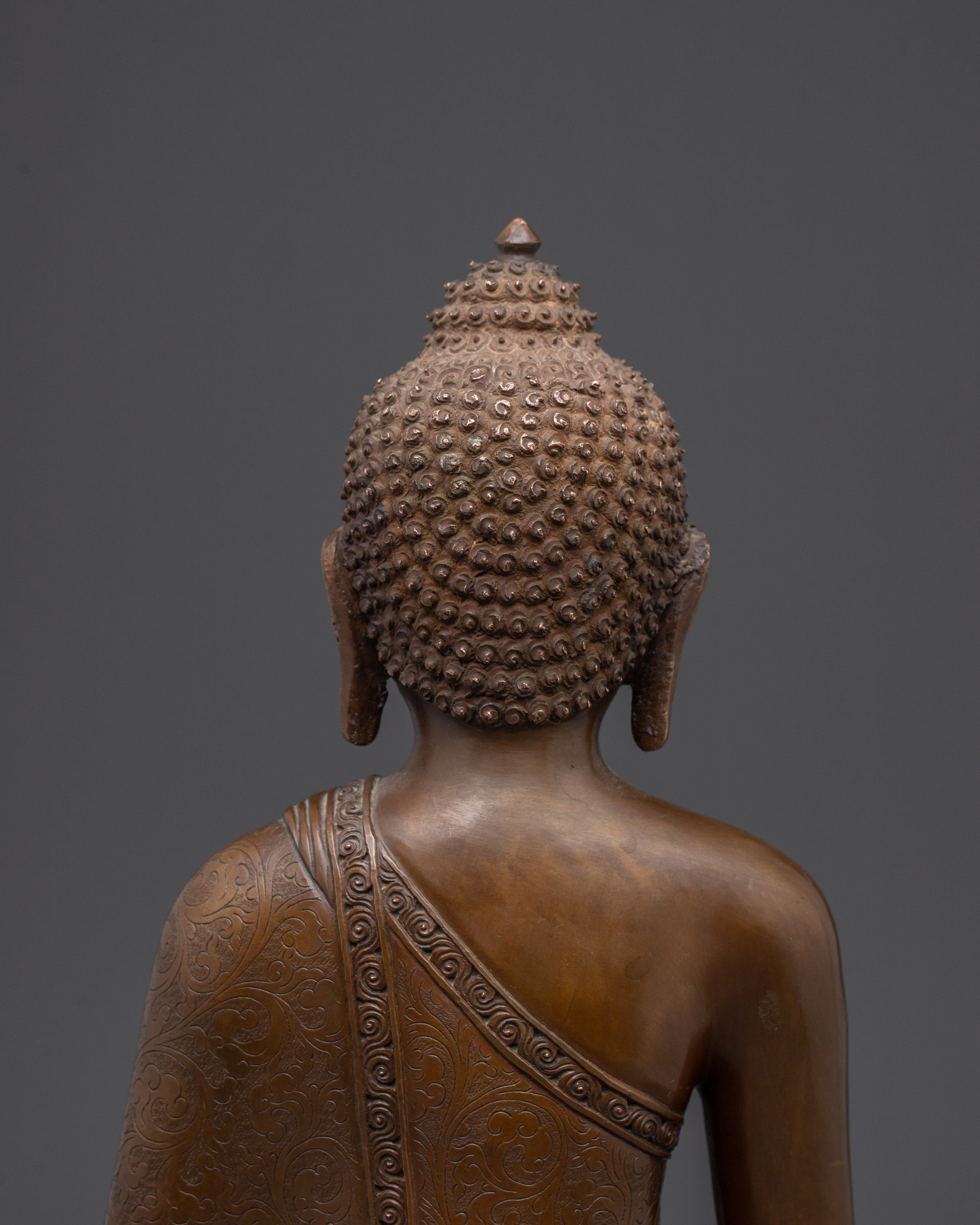Oxidized Supreme Healer Medicine Buddha Statue | Himalayan Artwork