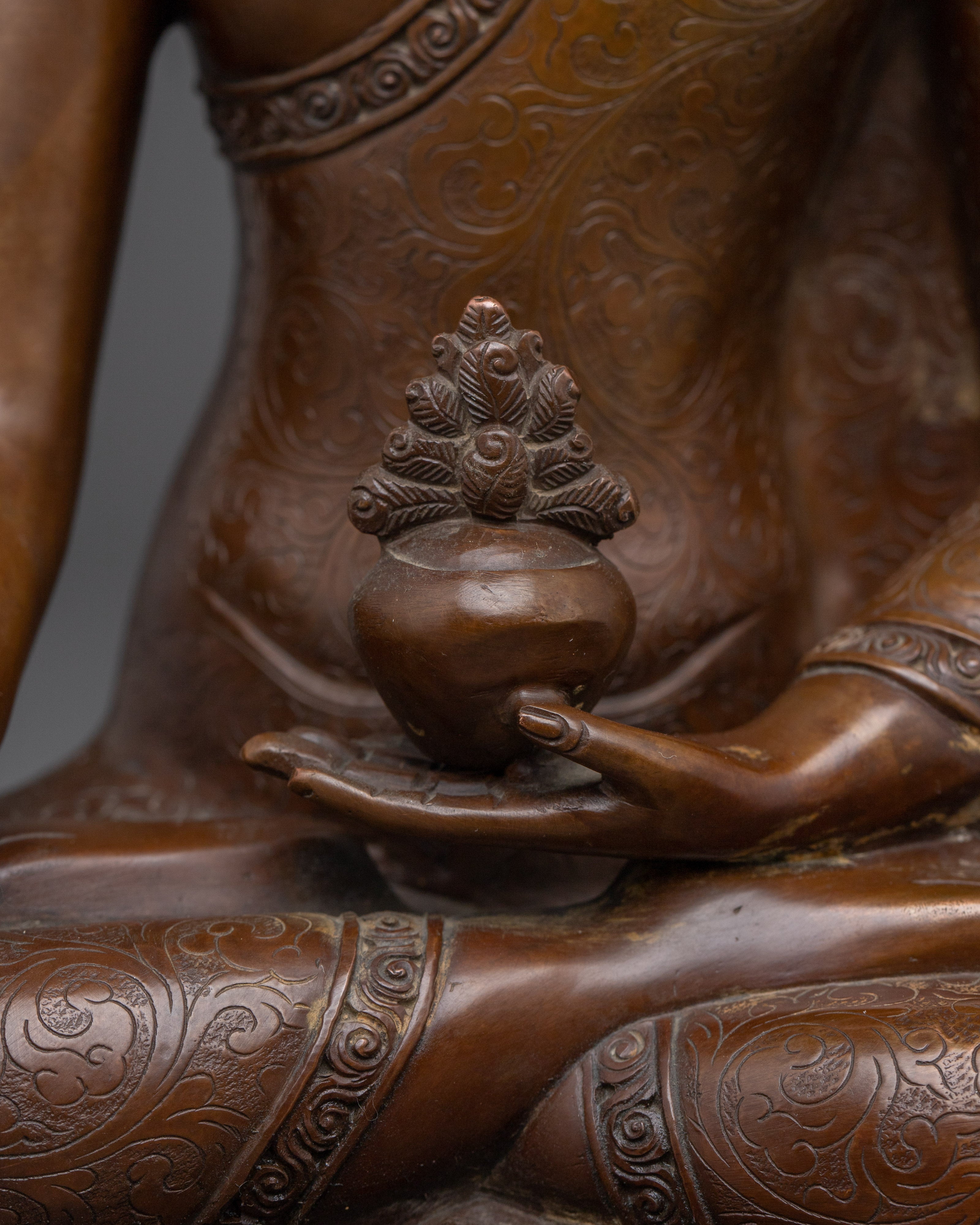 Oxidized Supreme Healer Medicine Buddha Statue | Himalayan Artwork