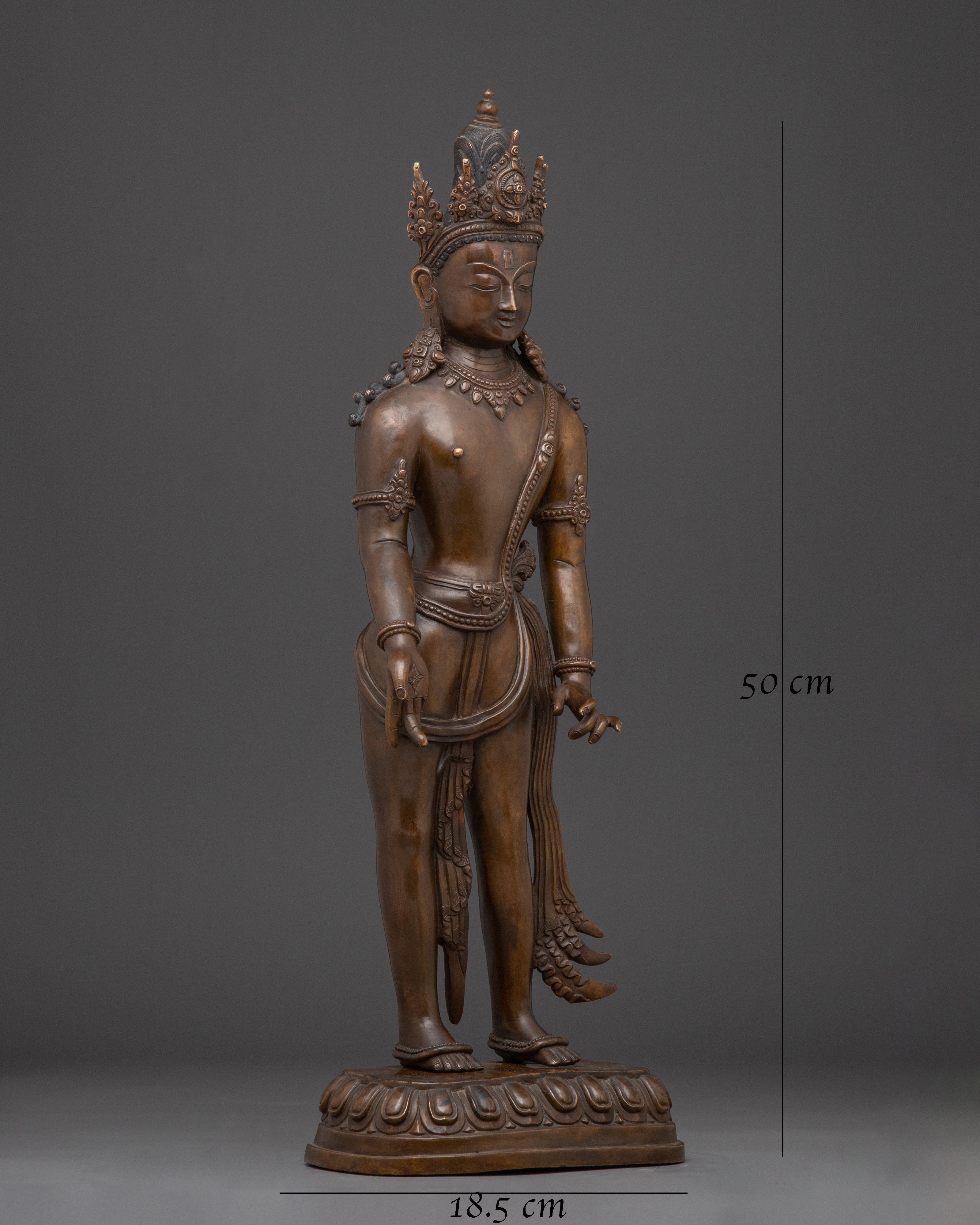 oxidized-standing-avalokiteshvara-statue
