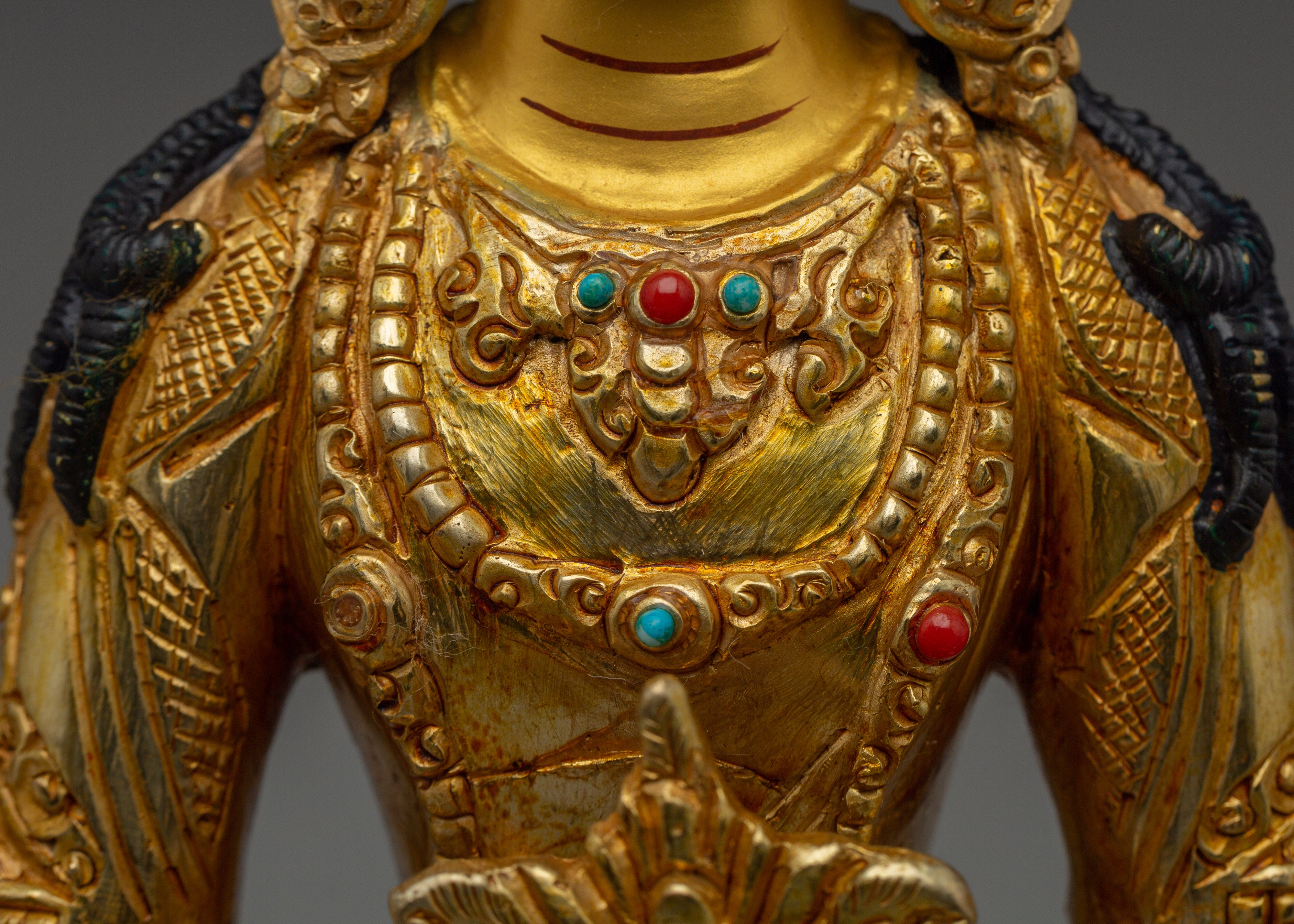 Healing Deity Amitayus Artwork | Traditional Himalayan Statue