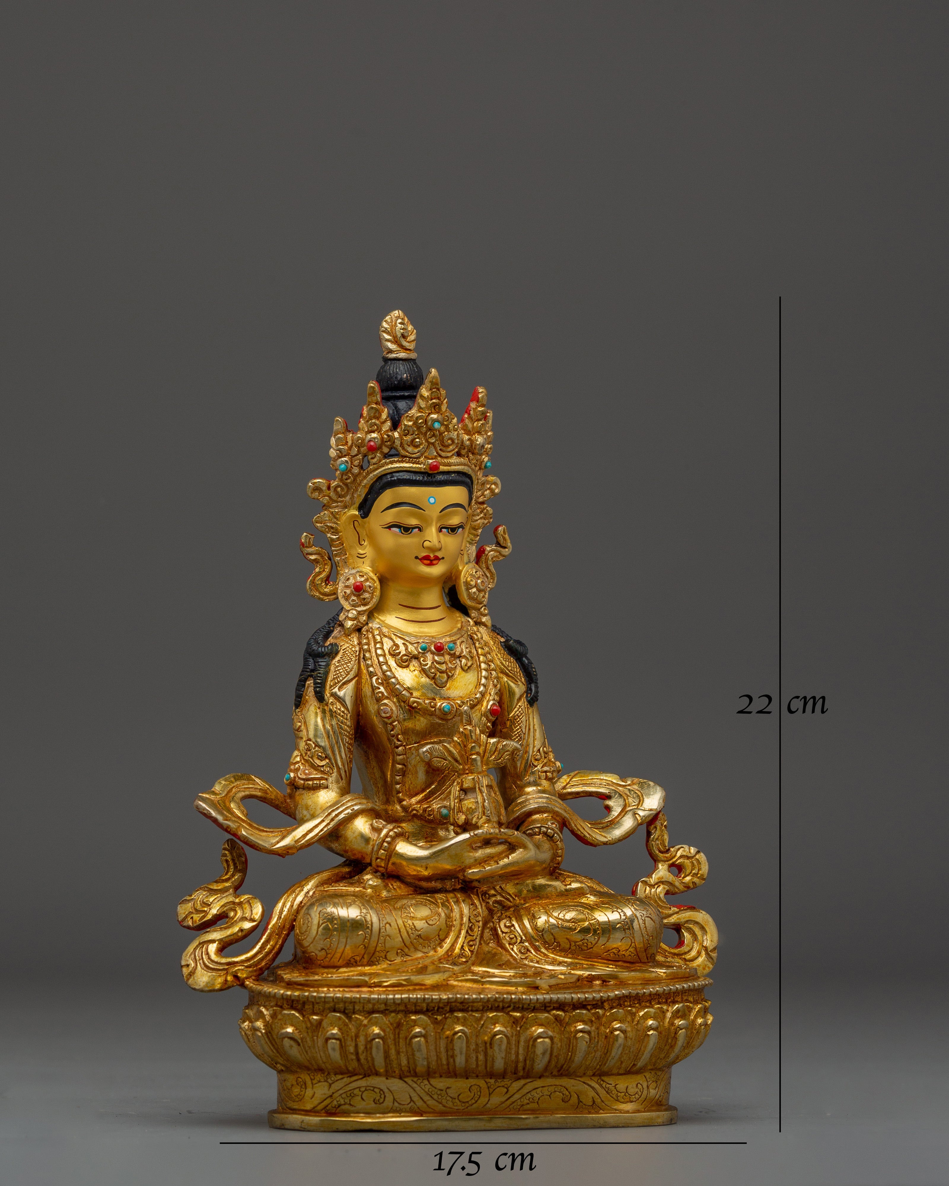 Healing Deity Amitayus Artwork | Traditional Himalayan Statue