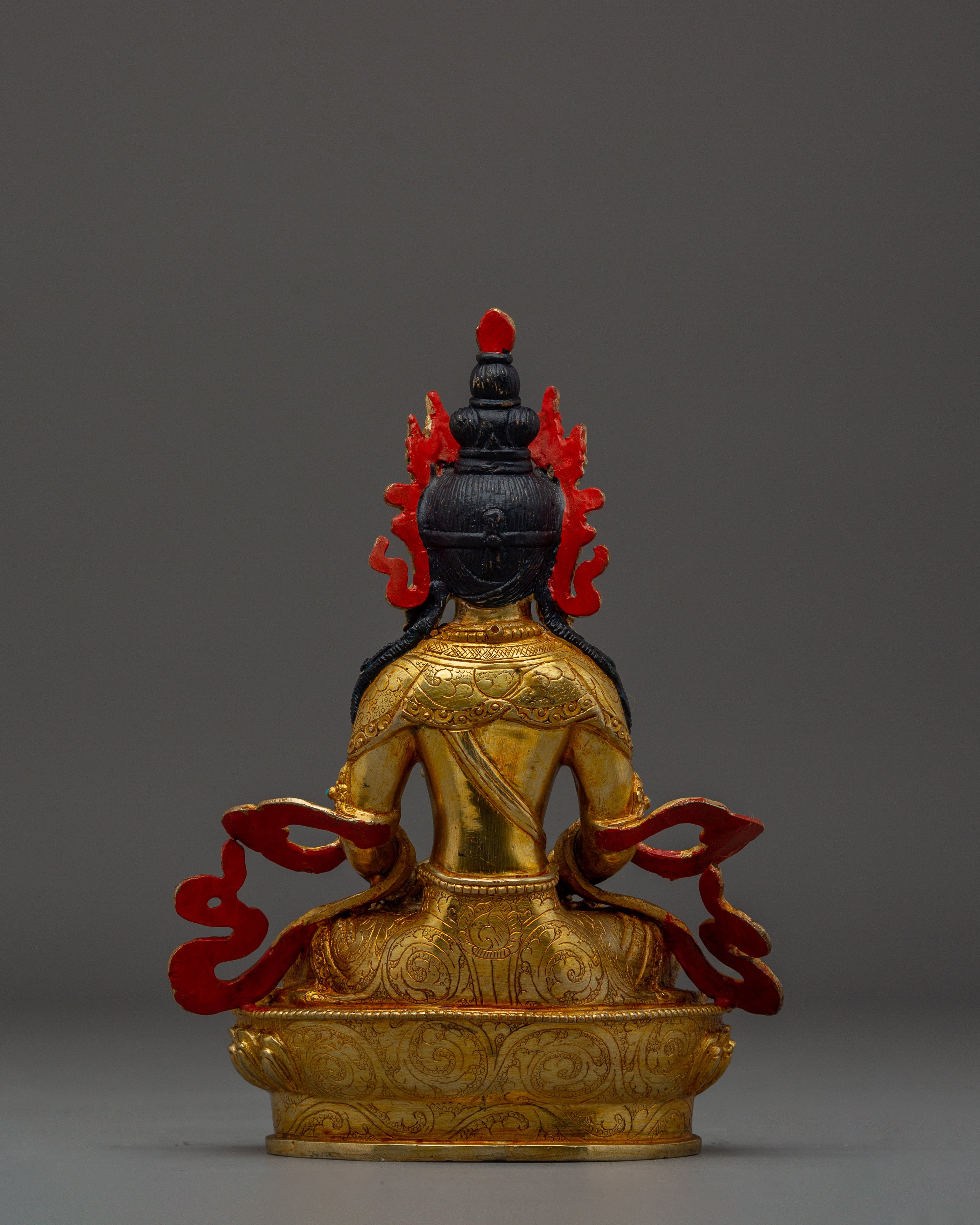 Healing Deity Amitayus Artwork | Traditional Himalayan Statue