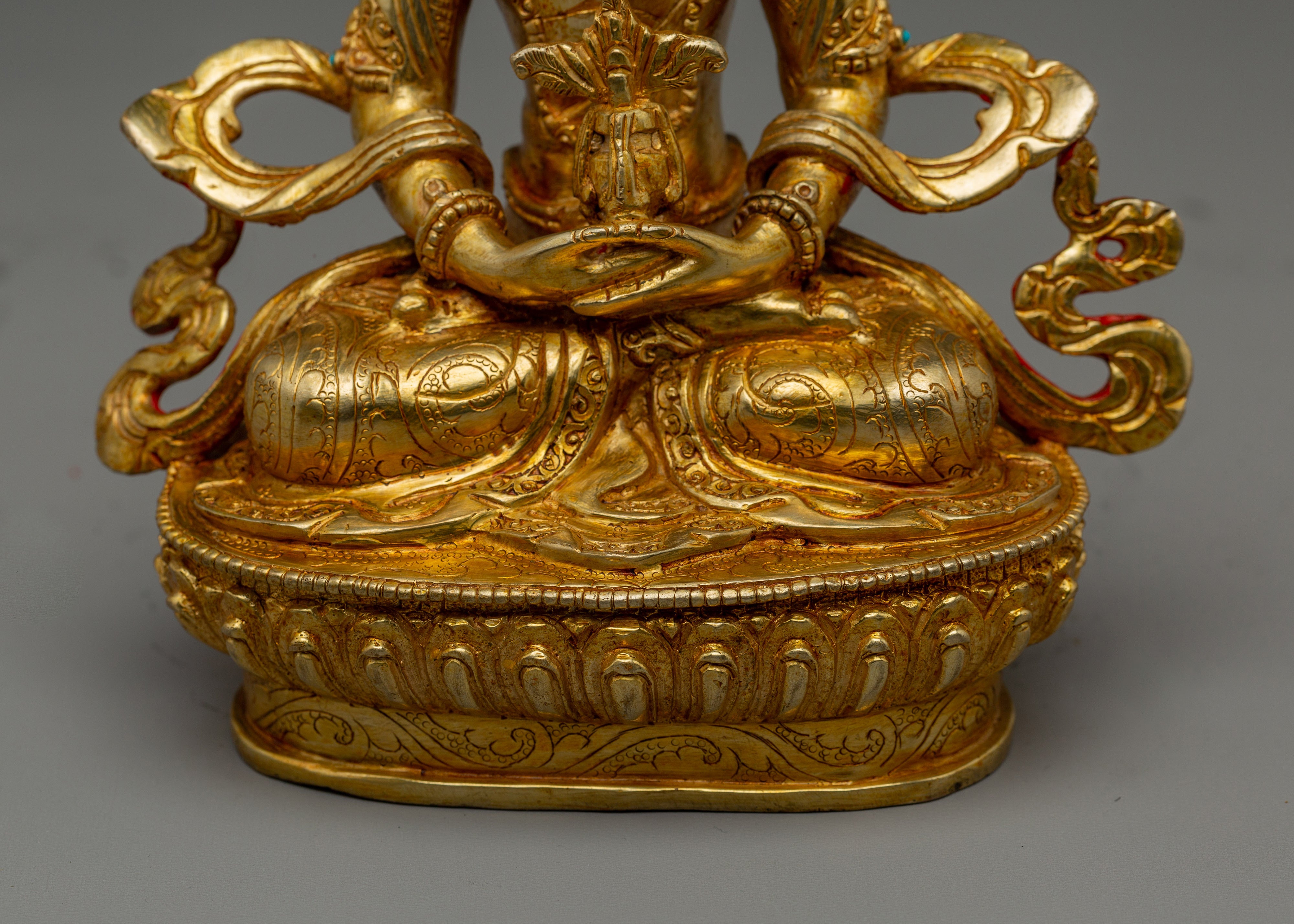 Healing Deity Amitayus Artwork | Traditional Himalayan Statue