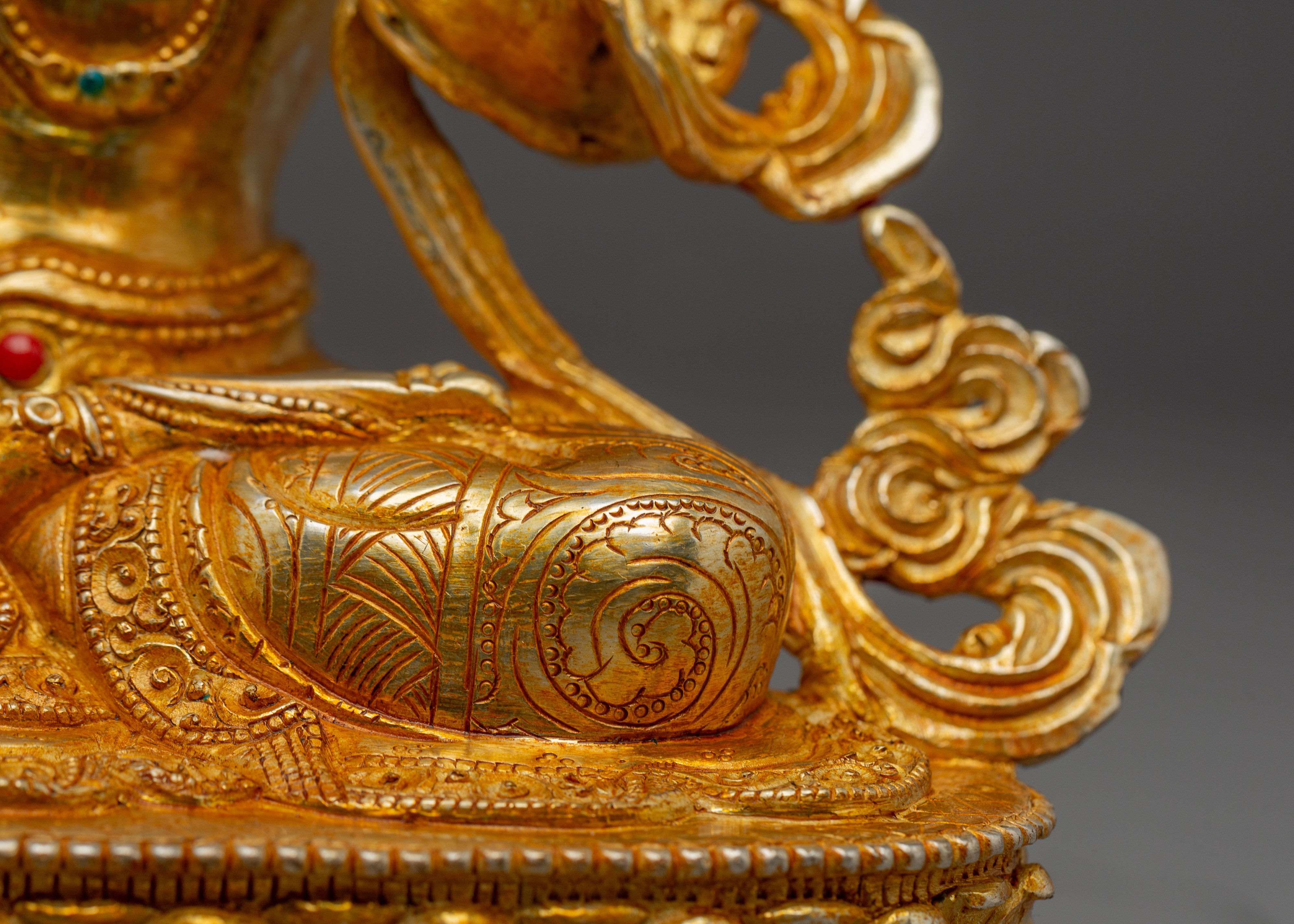 Handcrafted White Tara Copper Artwork | Buddhist Figurine for Spiritual Practice