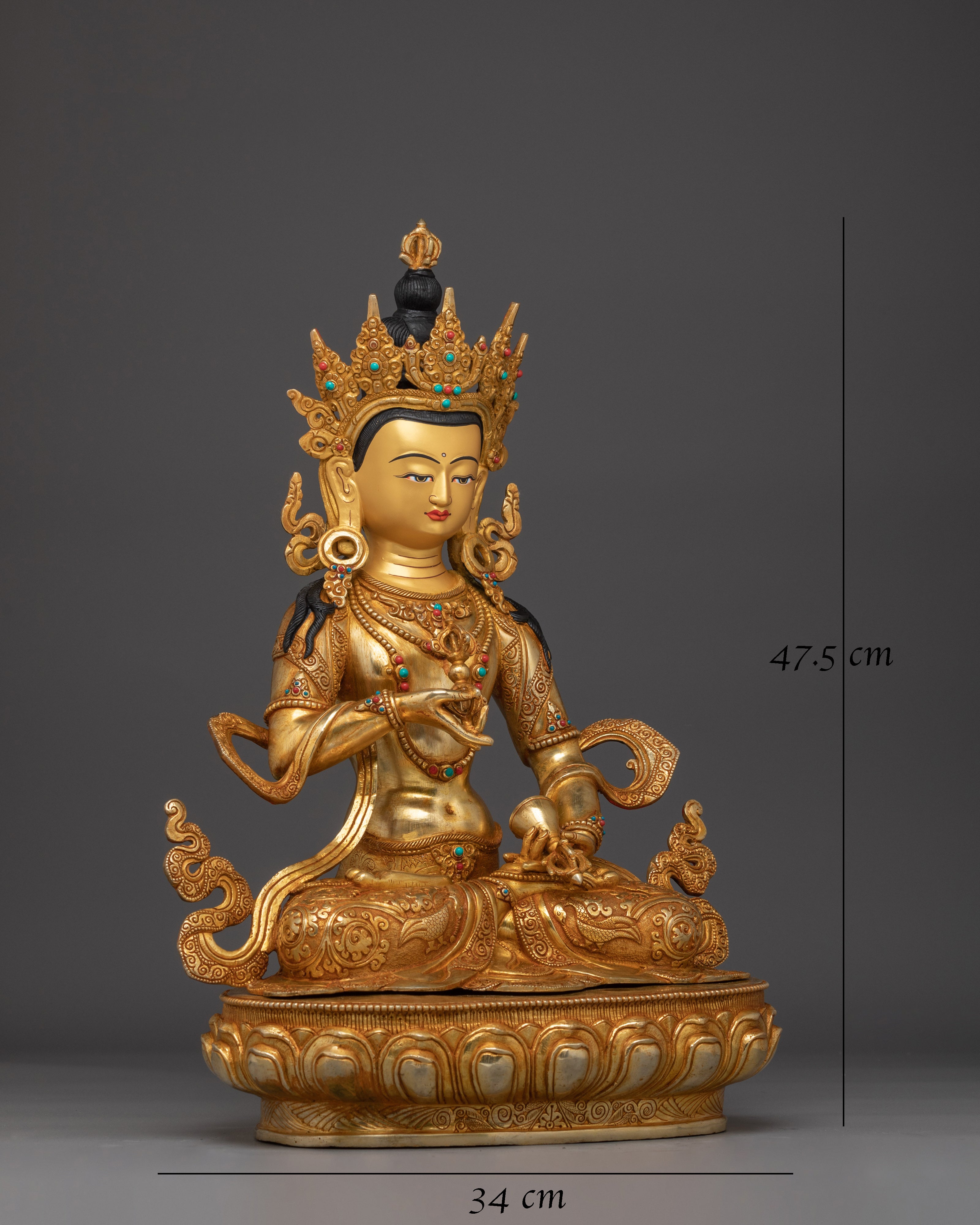 Buddhist Artwork of Vajrasattva - Deity for Purification and Spiritual Practice