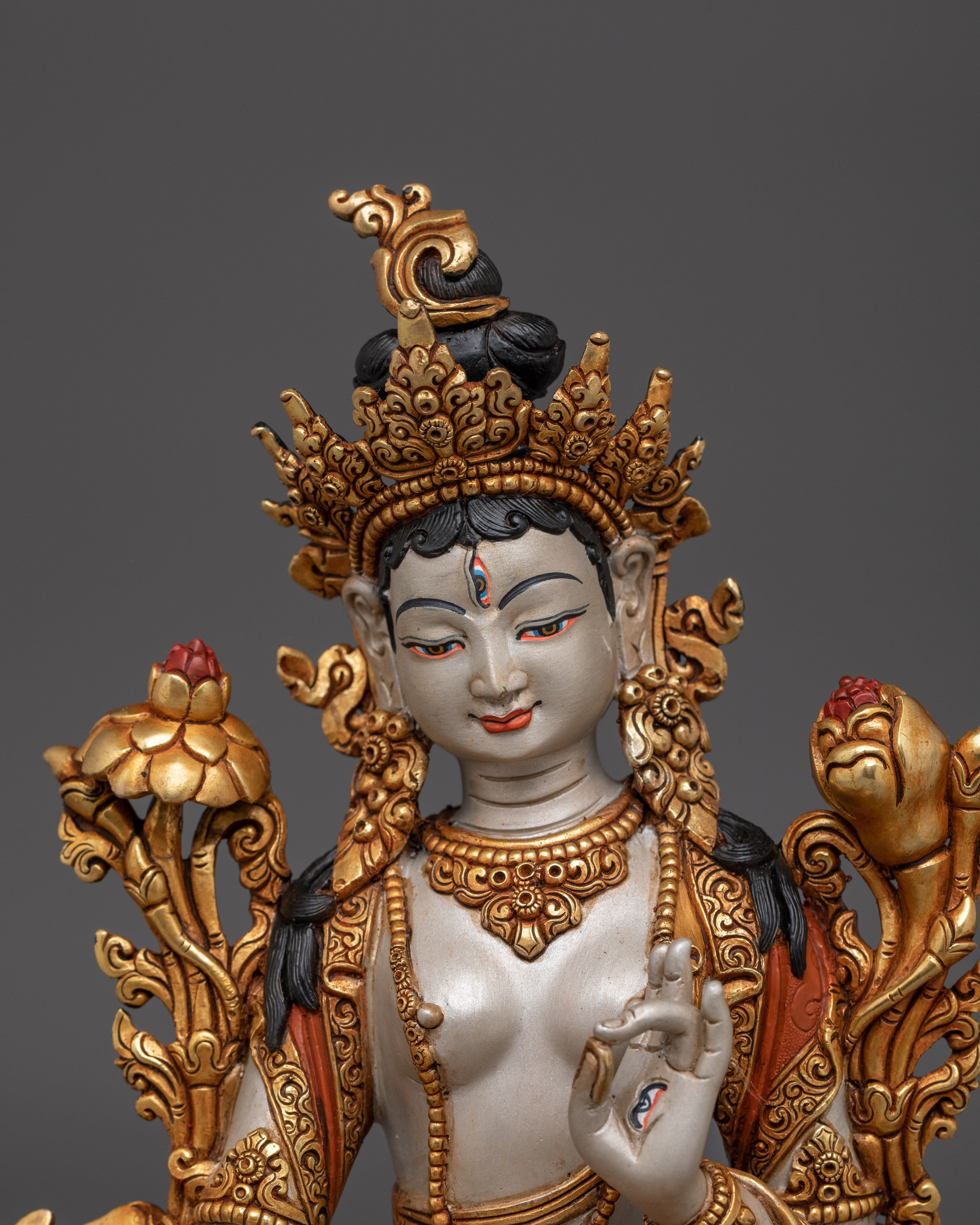 Sculpture of White Tara | Compassionate Deity Statue