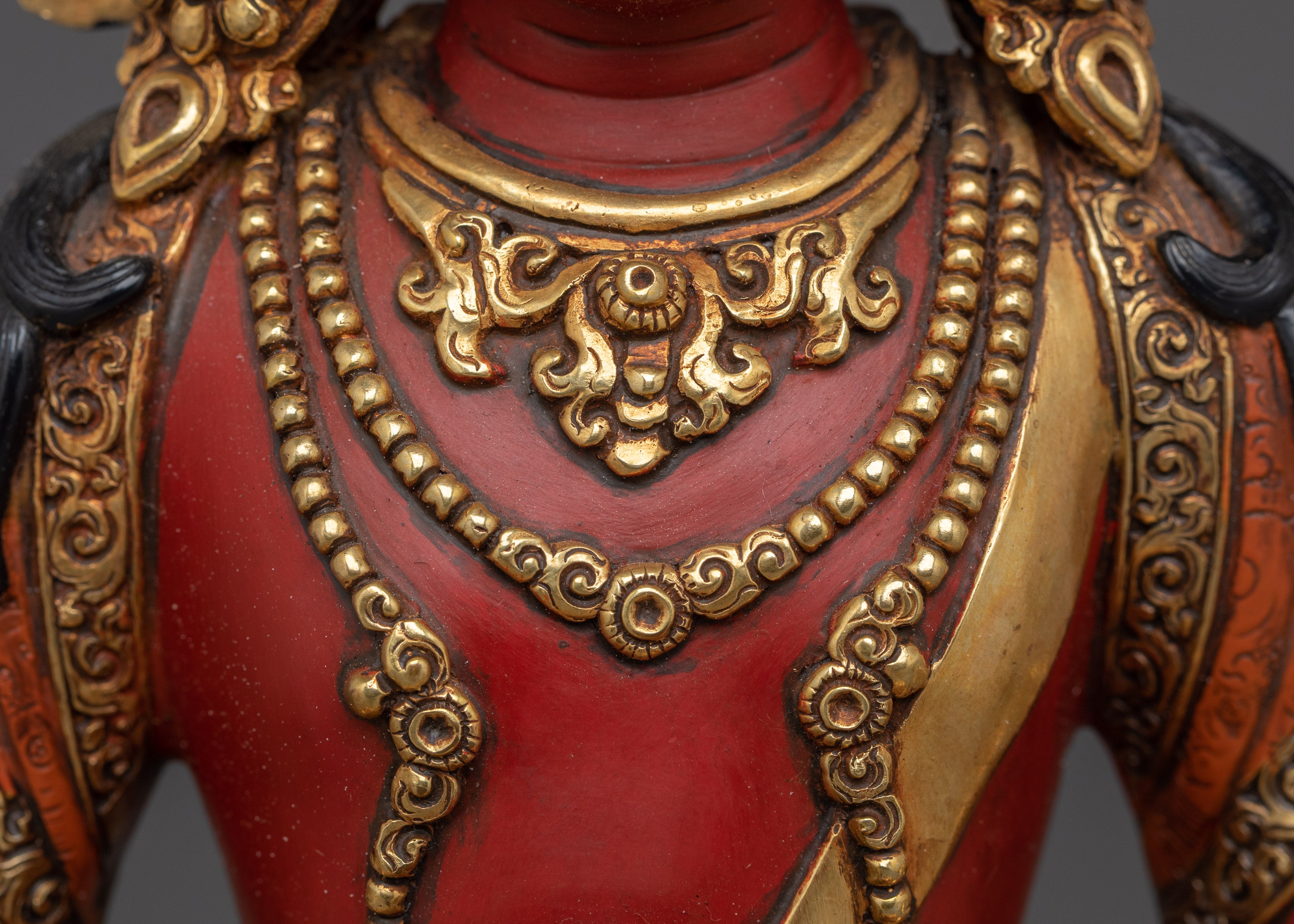 Tibetan Buddhist Decor of Amitayus | Long Life Deity