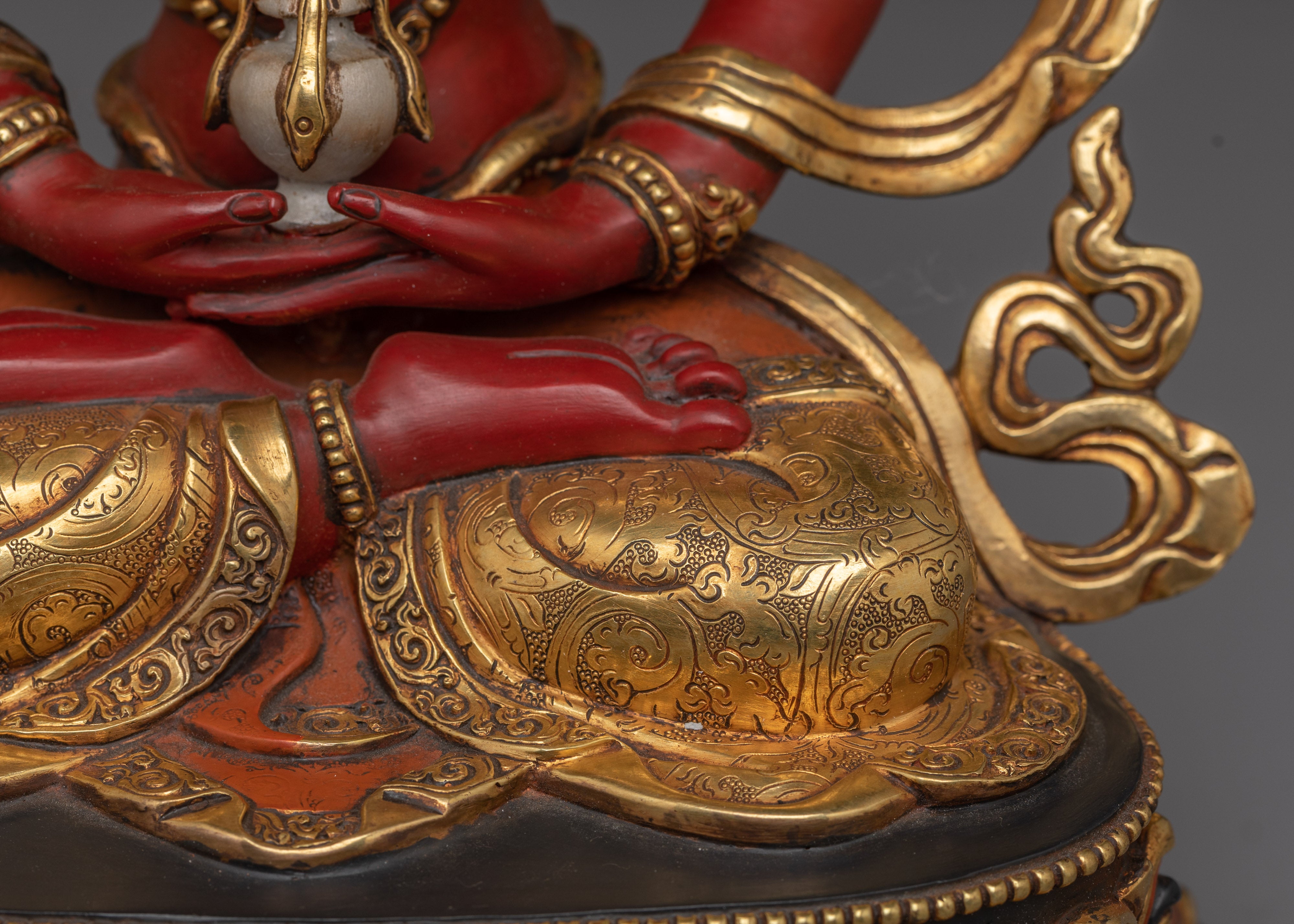 Tibetan Buddhist Decor of Amitayus | Long Life Deity