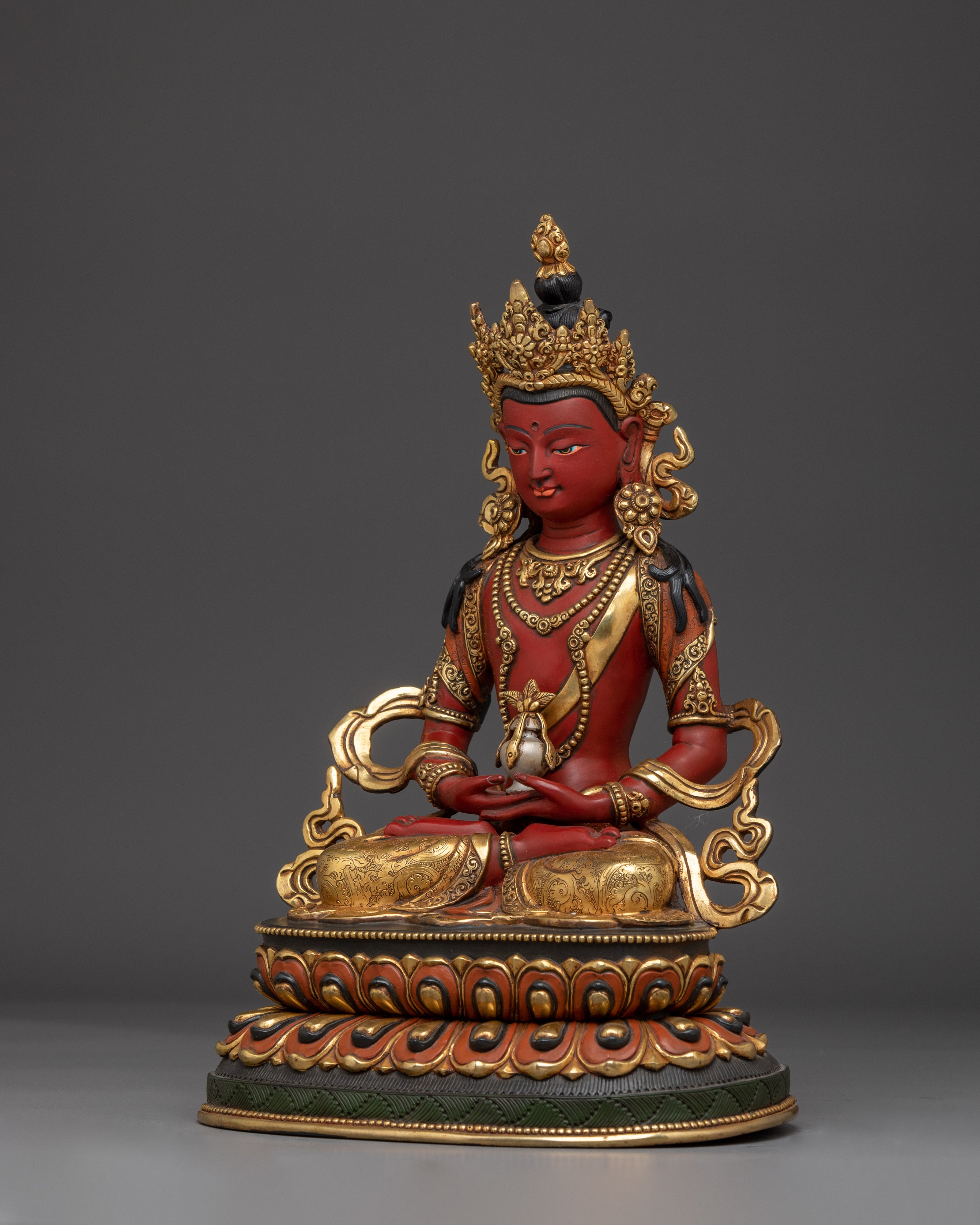 Tibetan Buddhist Decor of Amitayus | Long Life Deity