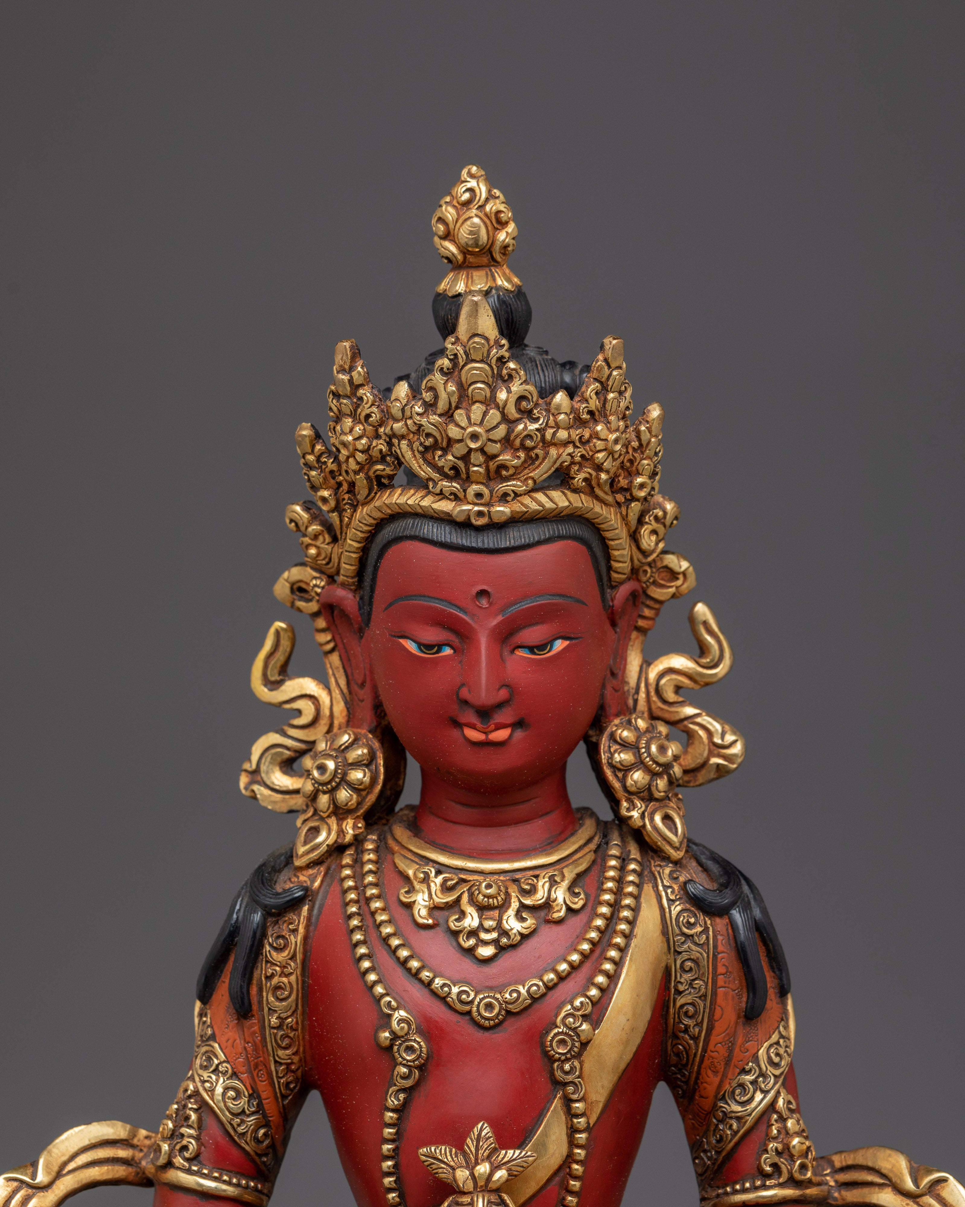 Tibetan Buddhist Decor of Amitayus | Long Life Deity