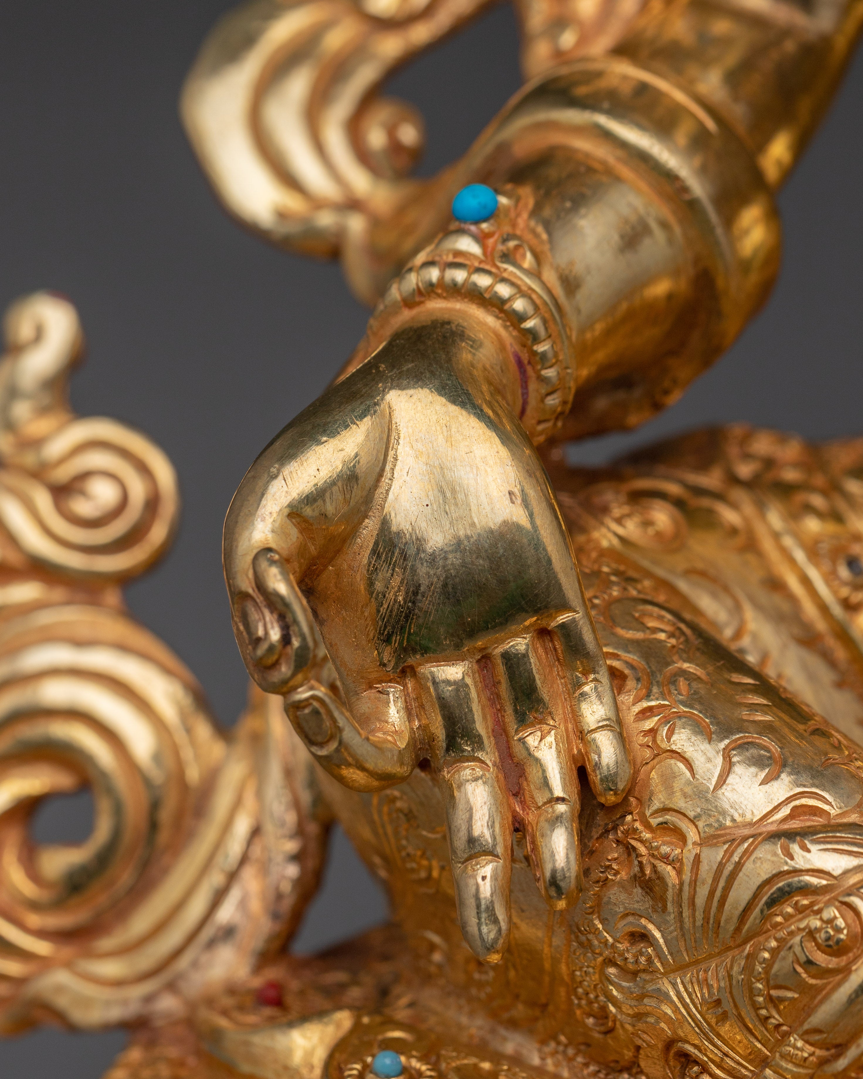 Serene Green Tara Handcrafted Figurine | Himalayan Buddhist Artwork