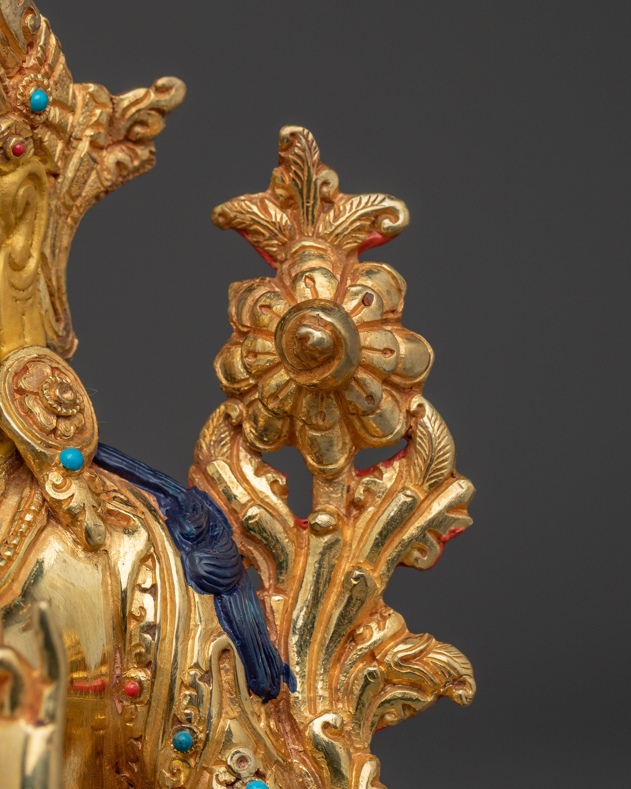 Serene Green Tara Handcrafted Figurine | Himalayan Buddhist Artwork