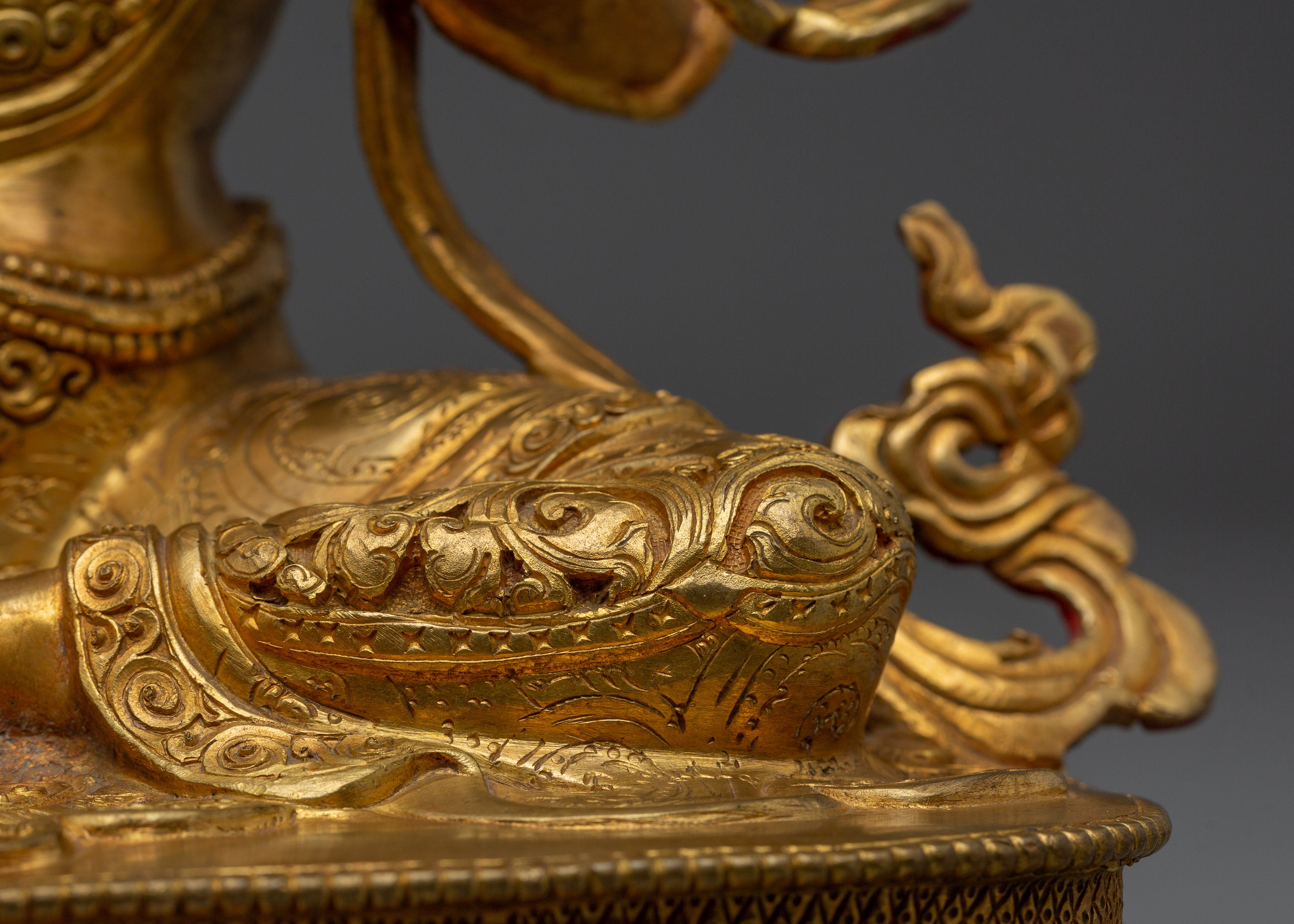 Exquisite Golden Green Tara Artwork | Embodiment of Compassion and Swift Protection