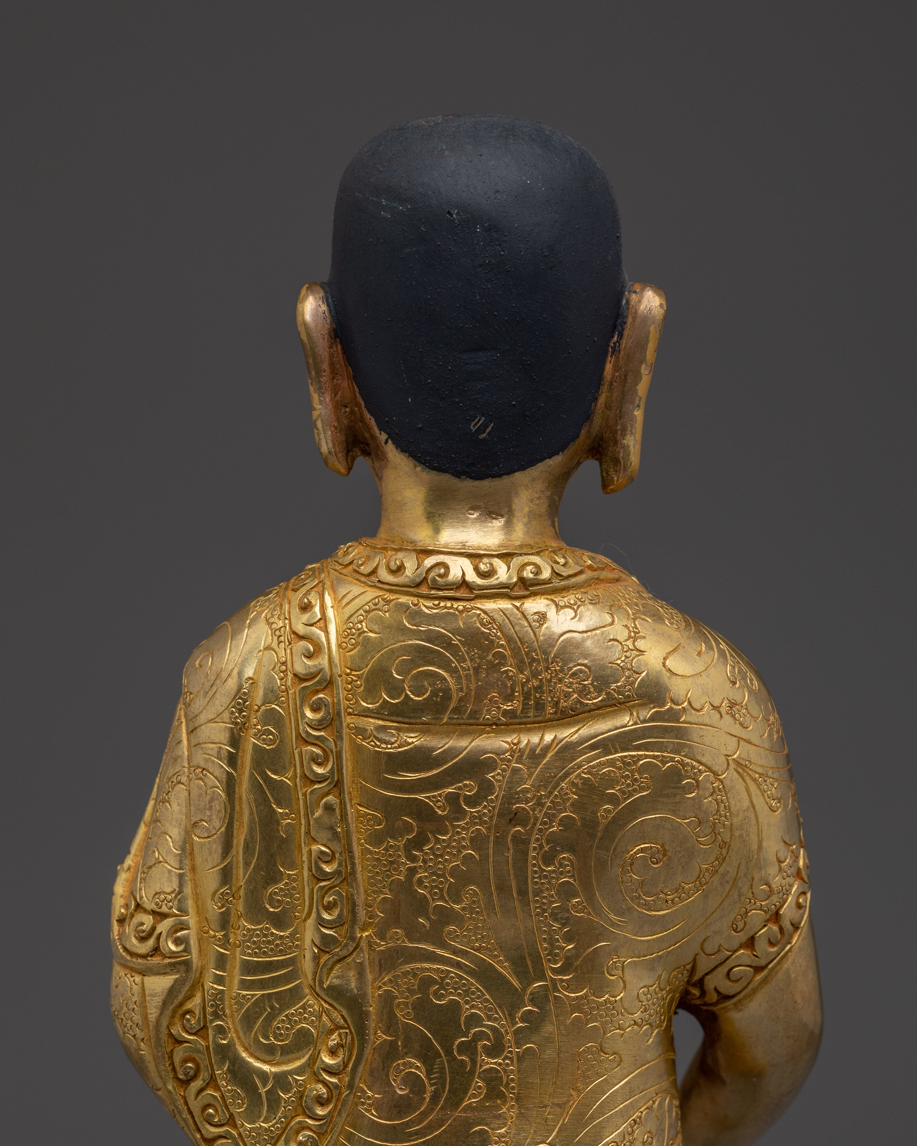 Gold Gilded Shakyamuni Buddha Disciples Statues | Spiritual Altar, Meditation Room Decor