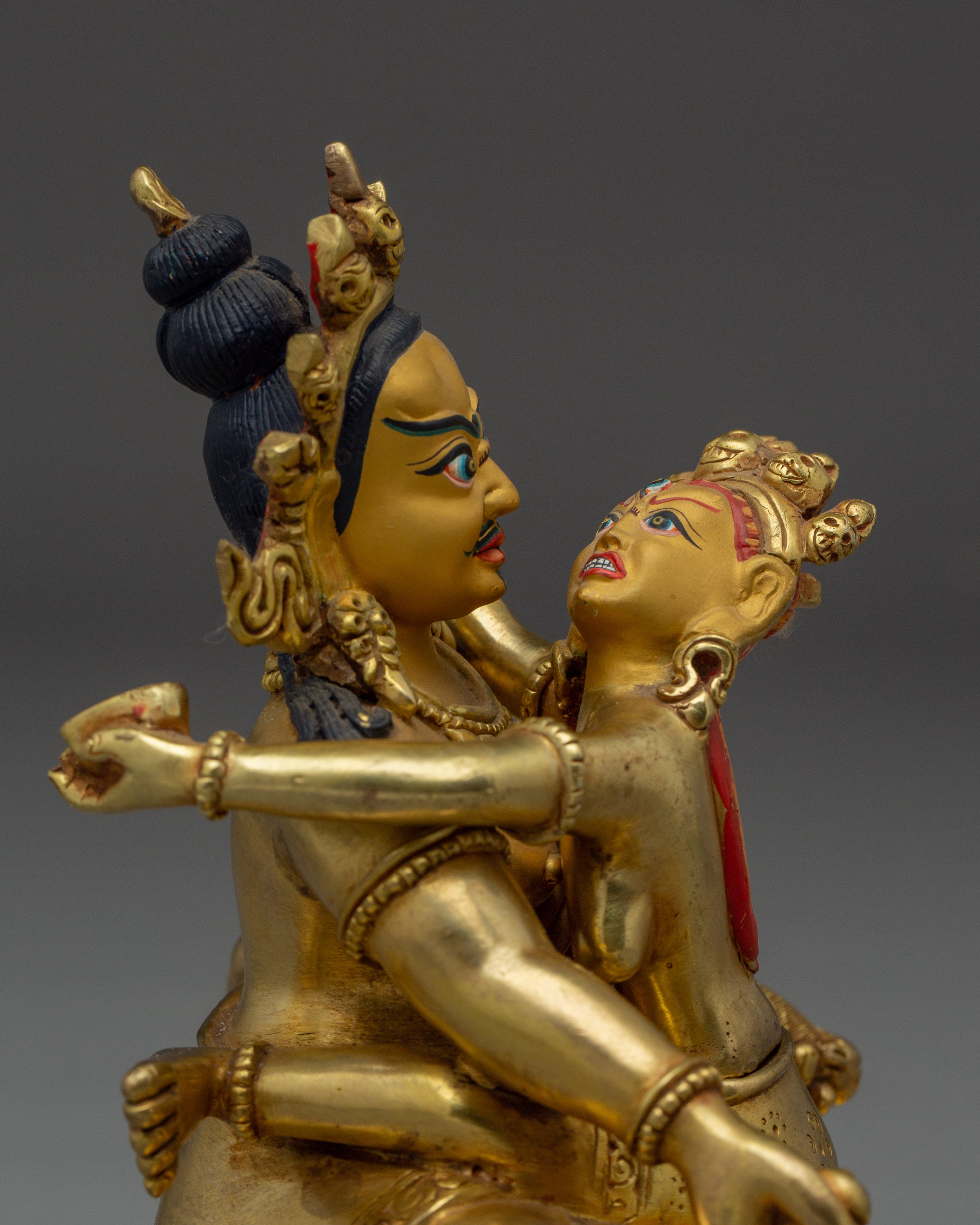 Dzambhala with consort | Wealth Deity Yab Yum