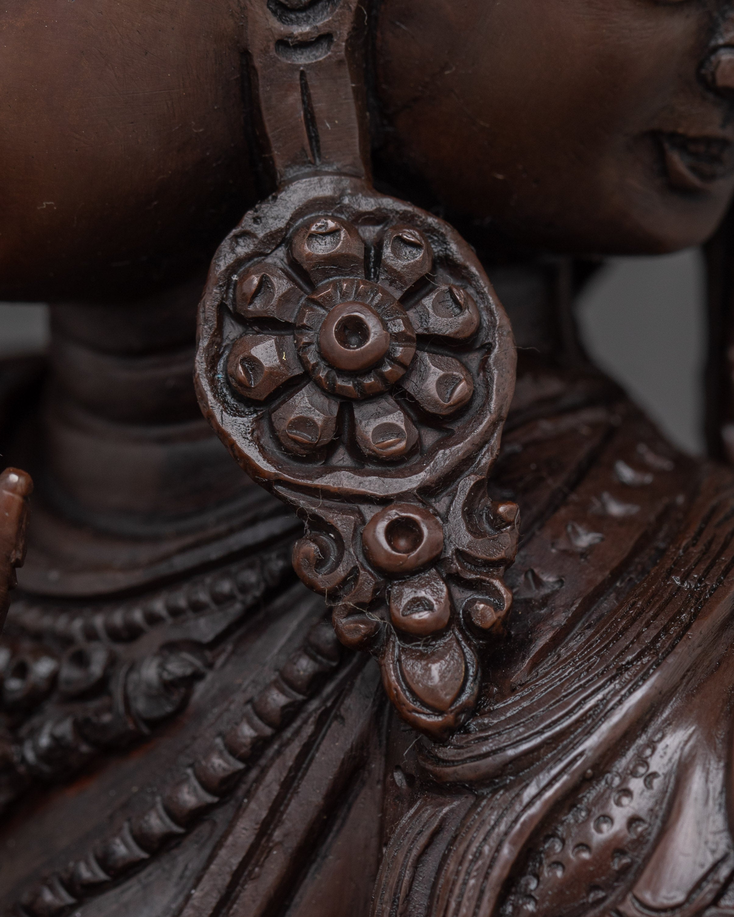 Handcrafted Namgyalma Copper Statue | Buddhist Deity Sculpture for Spiritual Practice