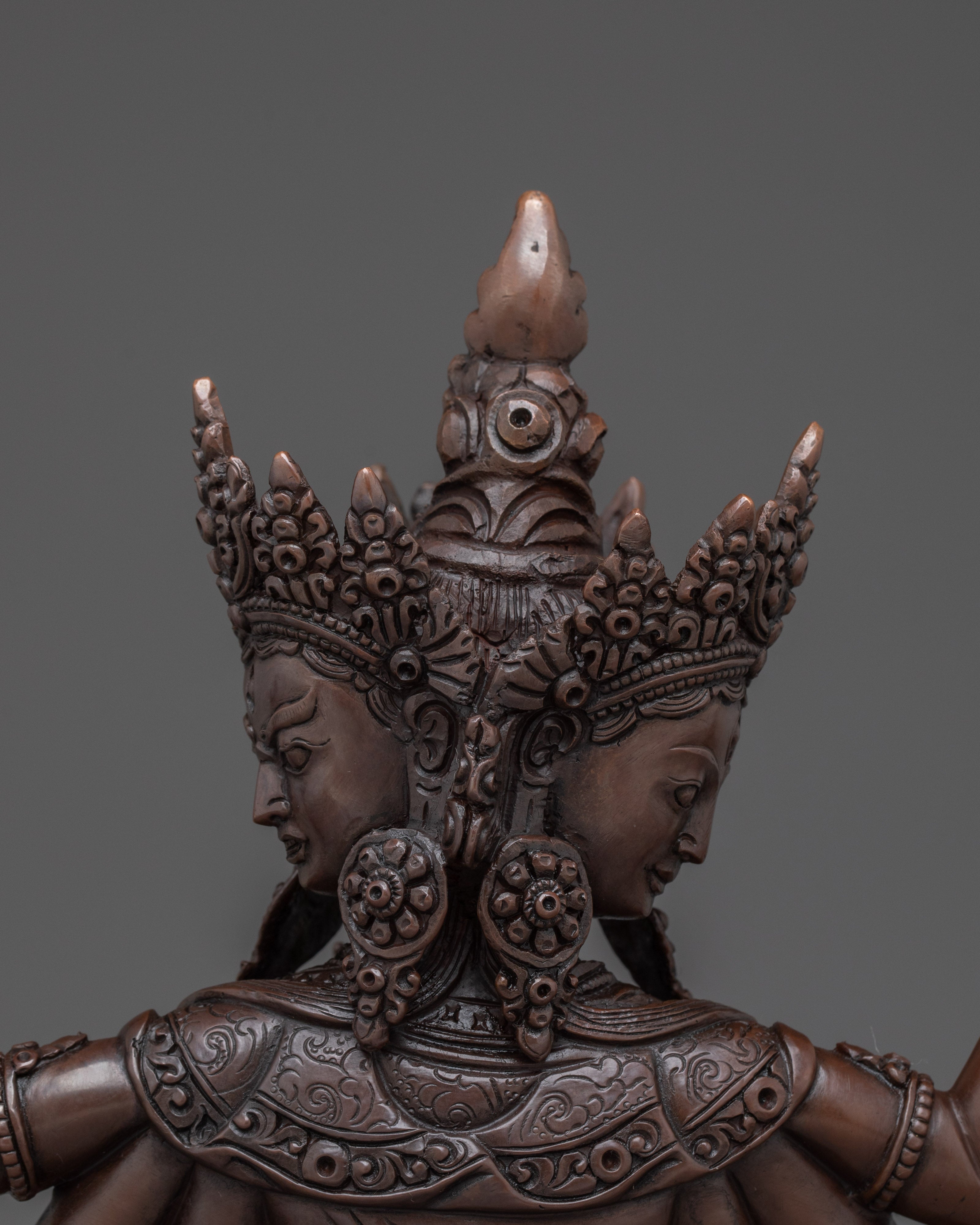 Handcrafted Namgyalma Copper Statue | Buddhist Deity Sculpture for Spiritual Practice