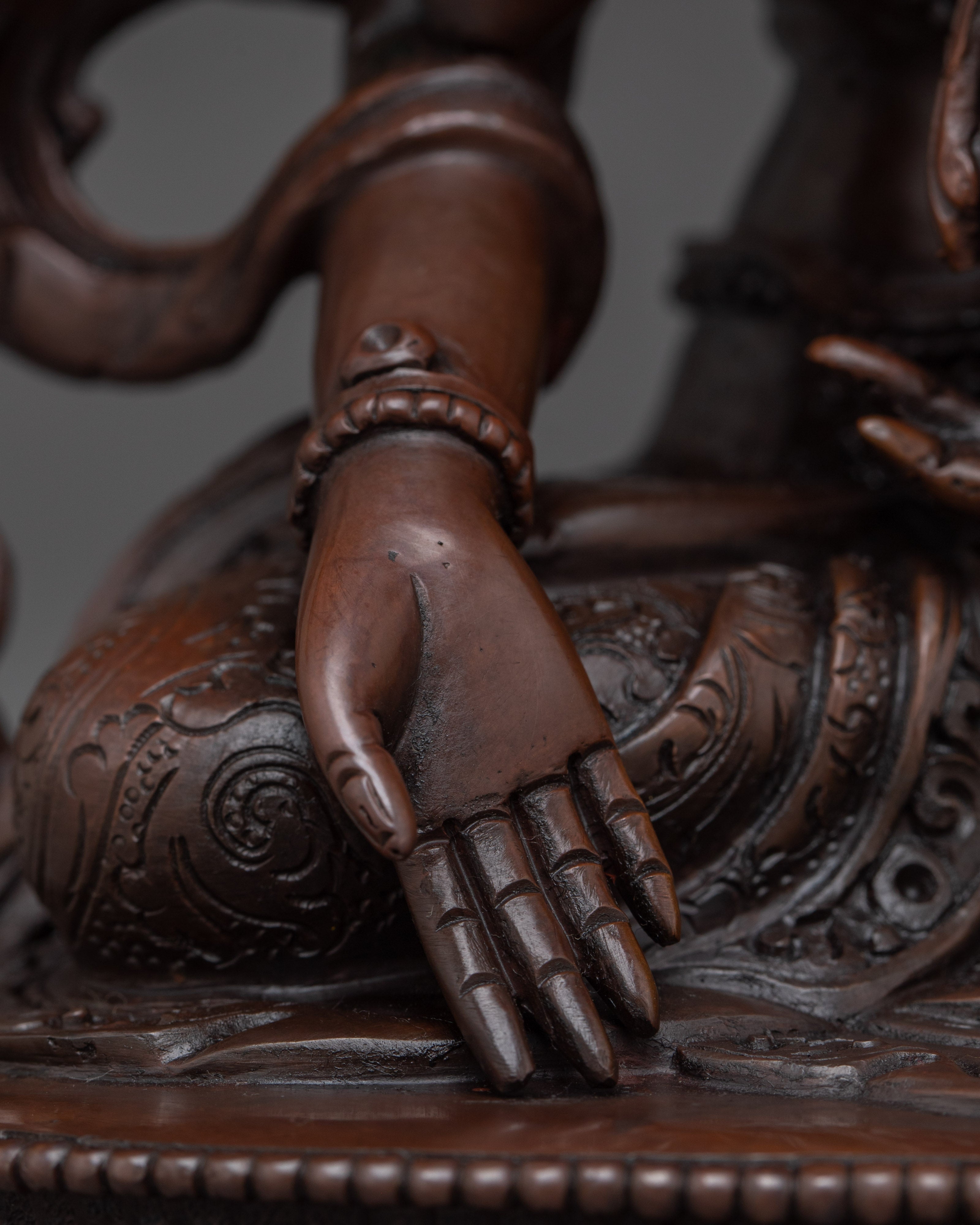Handcrafted Namgyalma Copper Statue | Buddhist Deity Sculpture for Spiritual Practice