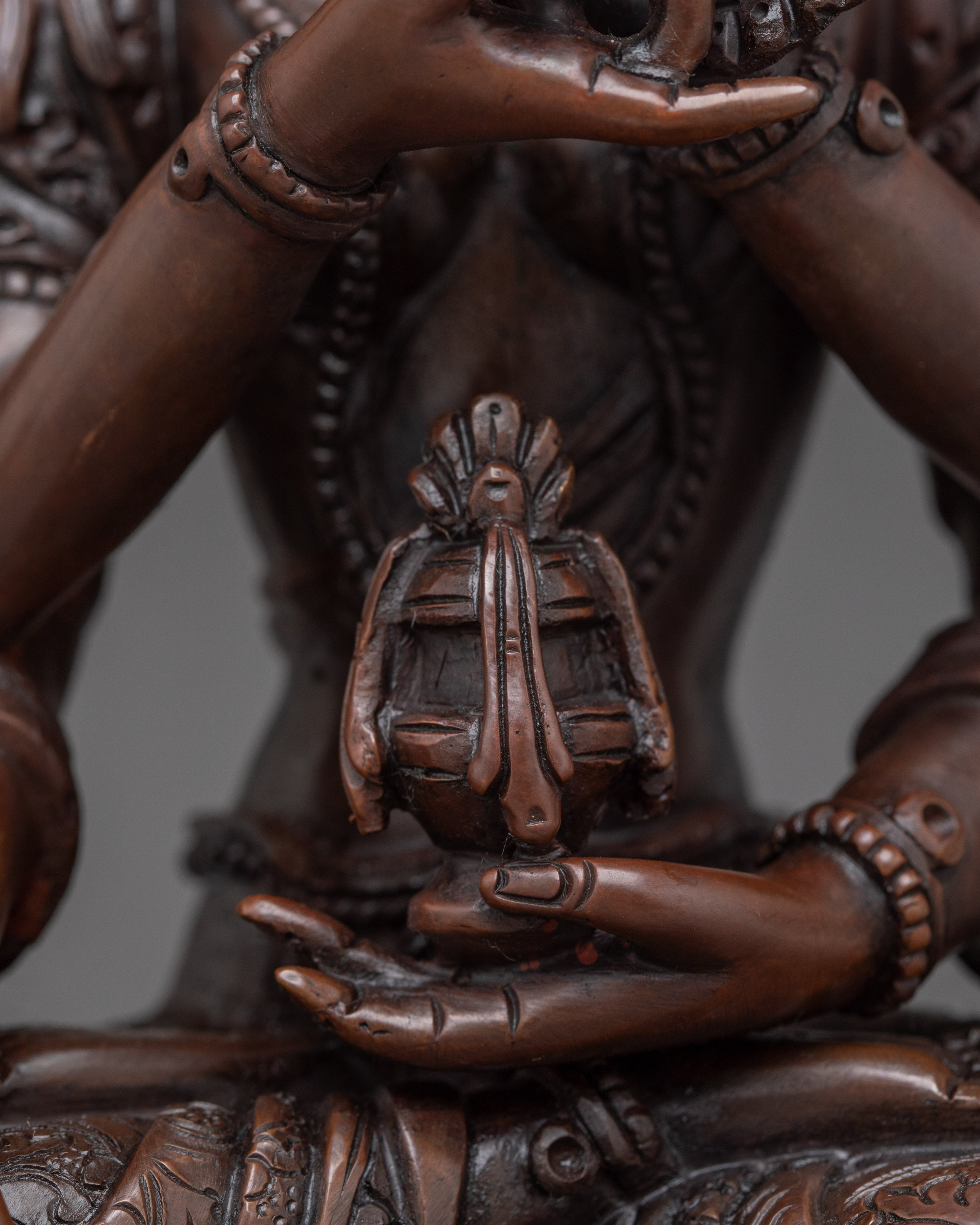 Handcrafted Namgyalma Copper Statue | Buddhist Deity Sculpture for Spiritual Practice