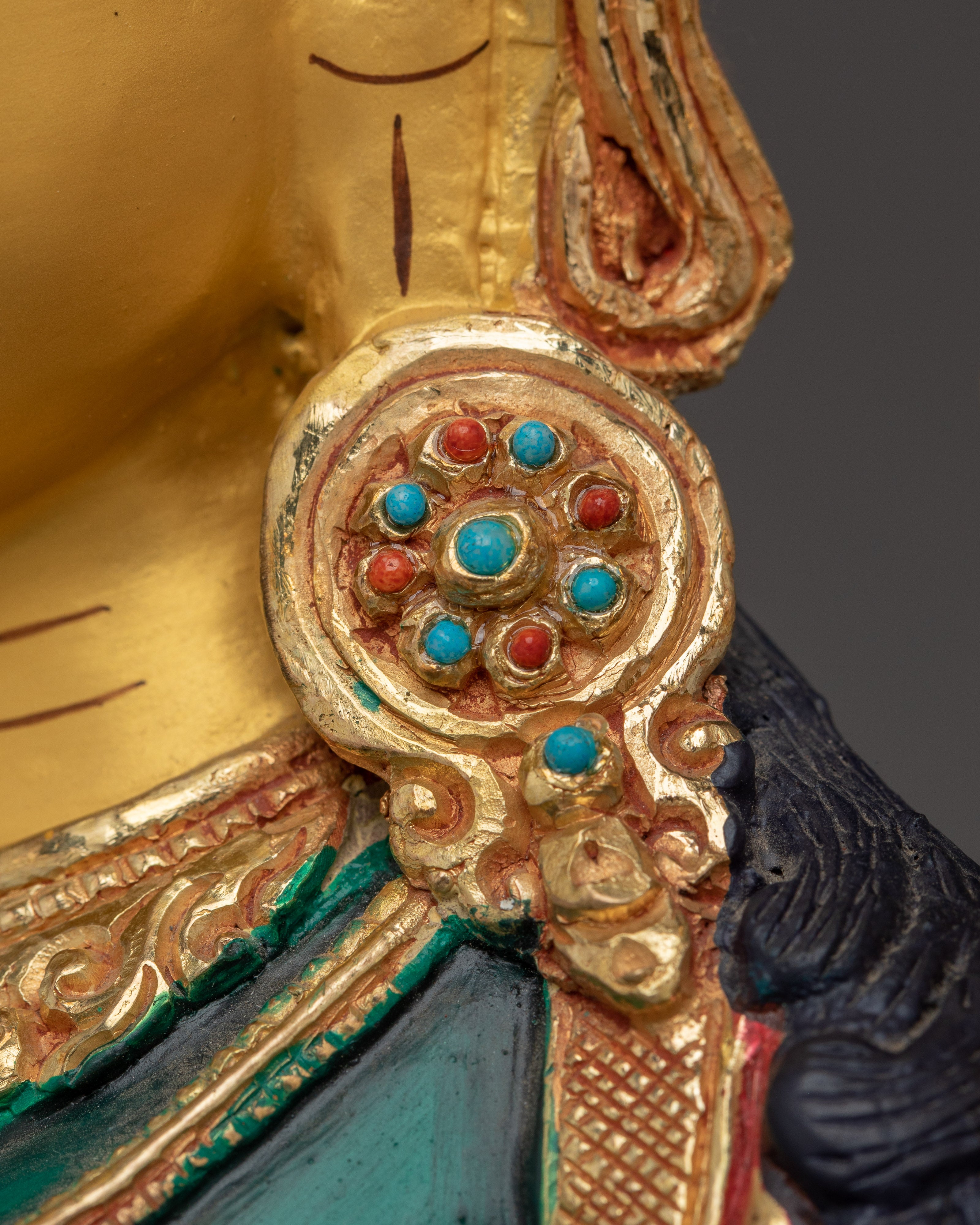 Green Tara Statue Handcrafted from Copper | Ideal for Altar, Healing Space