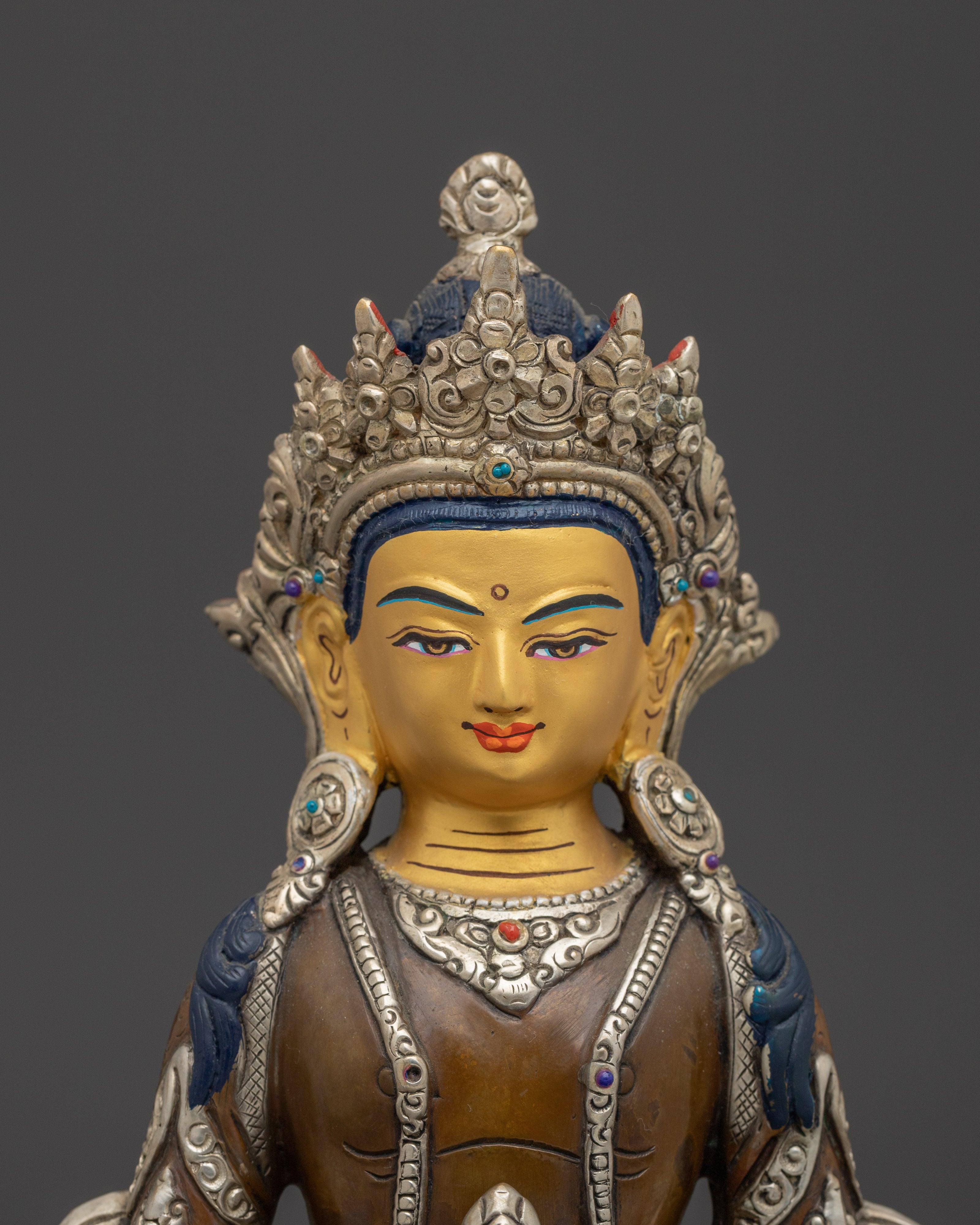 Sacred Amitayus Sculpture | Buddha of Long Life for Altar and Meditation Space