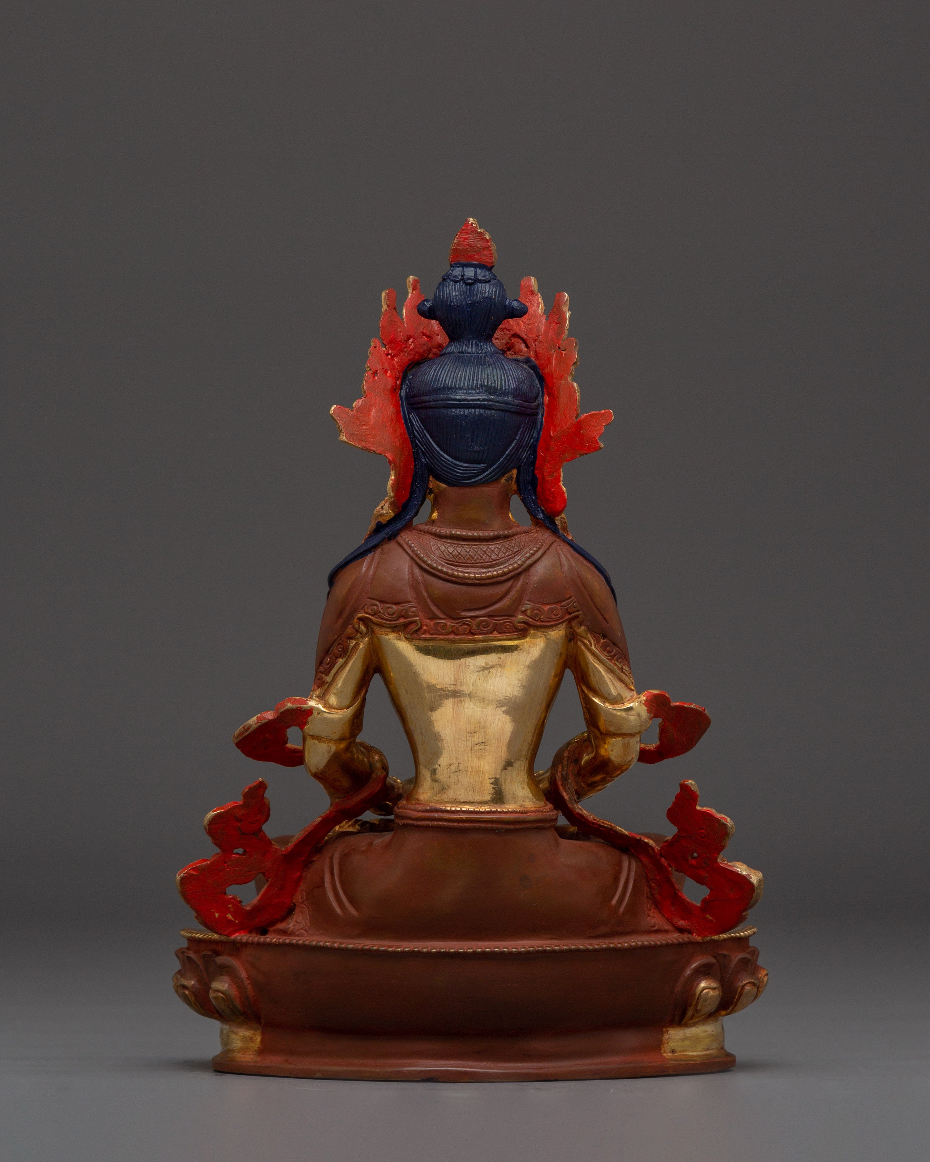 Healing Deity Amitayus Figurine | Traditional Himalayan Art