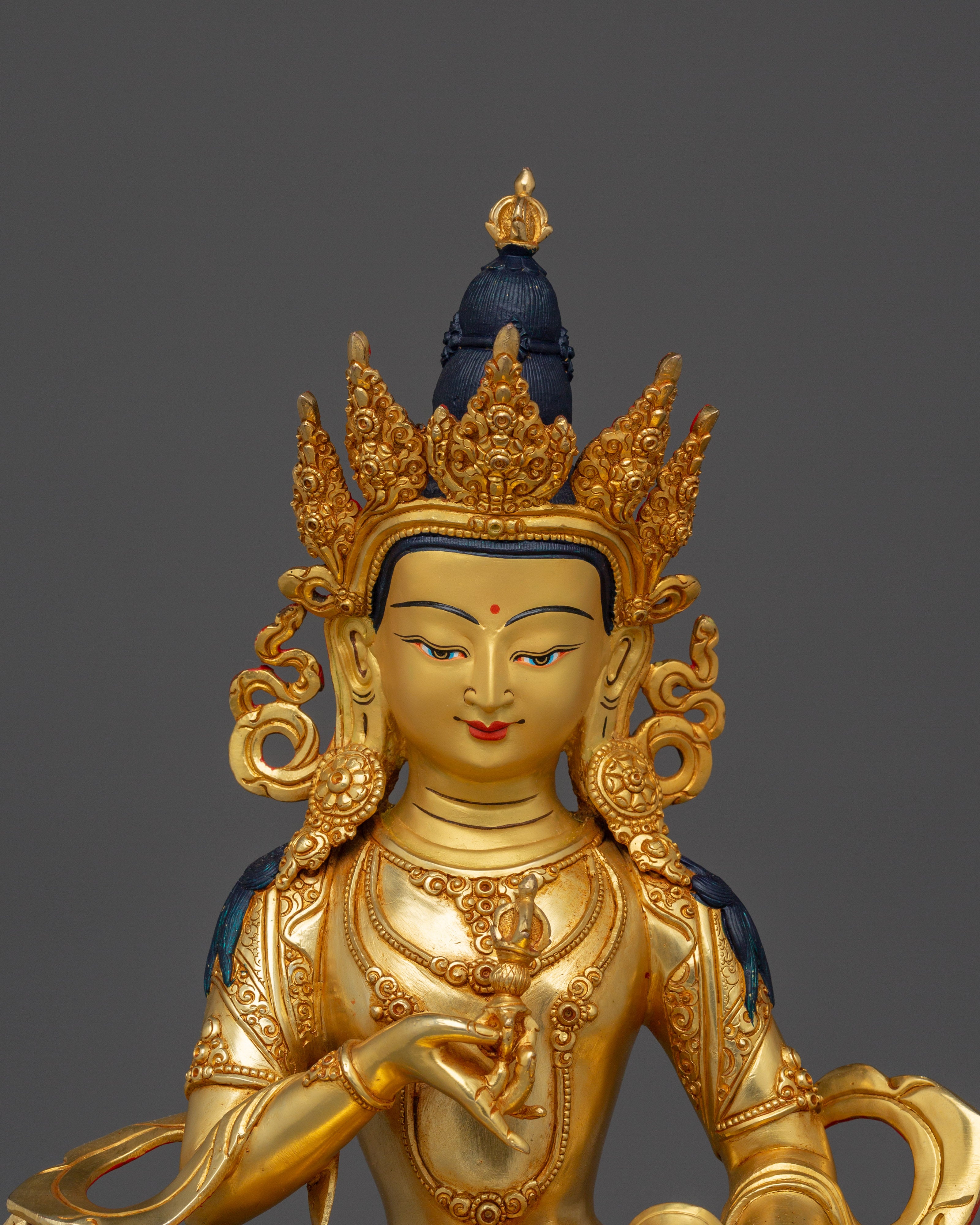 Handmade Golden Buddhist Deity Vajrasattva Art | The Thunderbolt Being