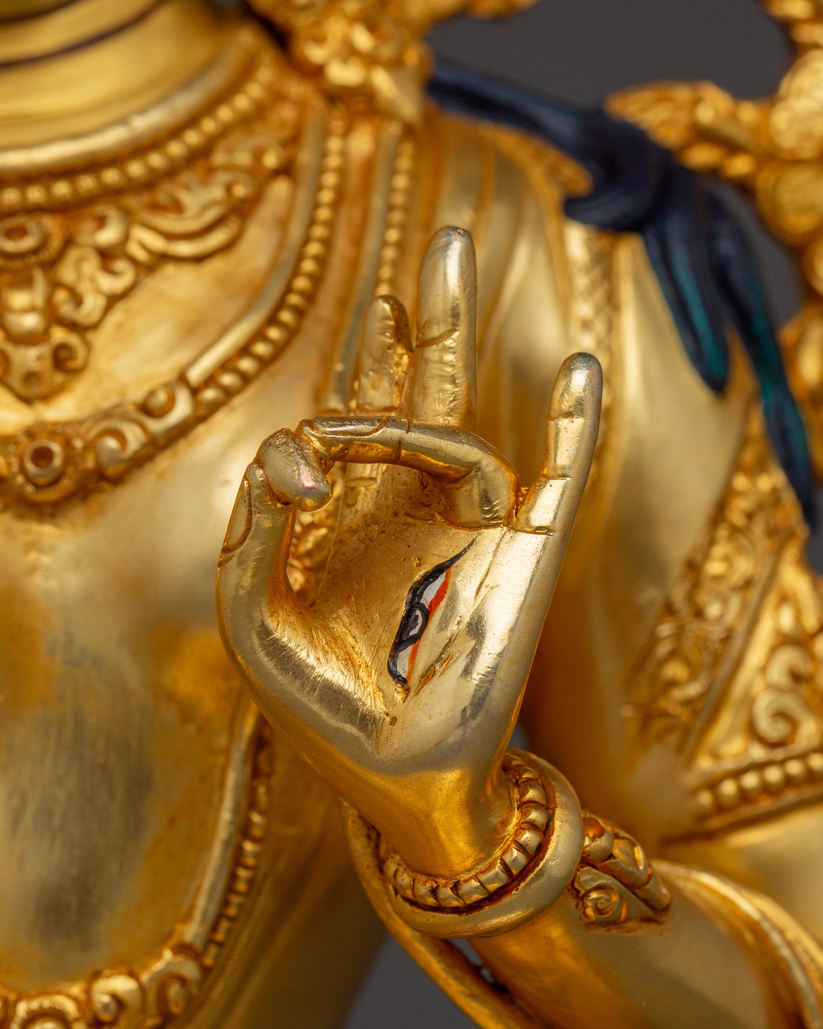 Golden White Tara Art - Compassion Deity | Embodiment of Swift Protection