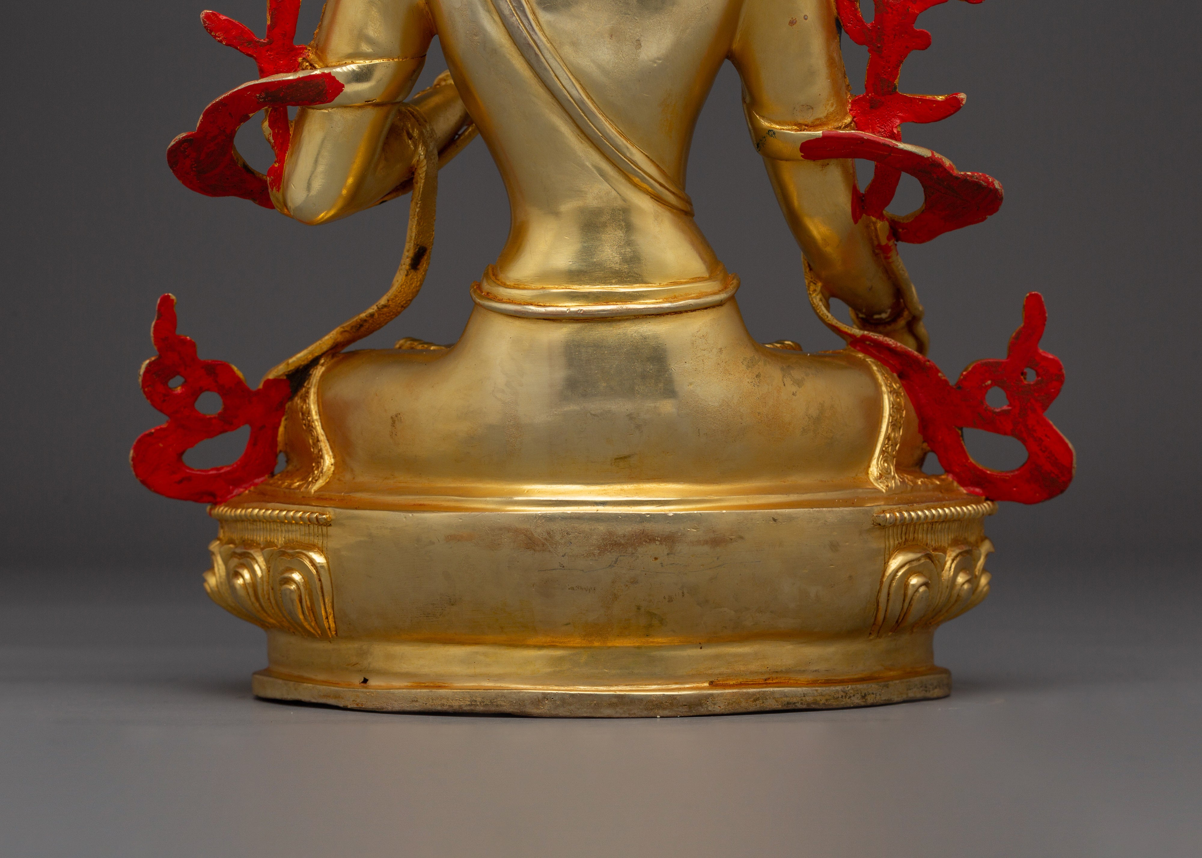 Golden White Tara Art - Compassion Deity | Embodiment of Swift Protection