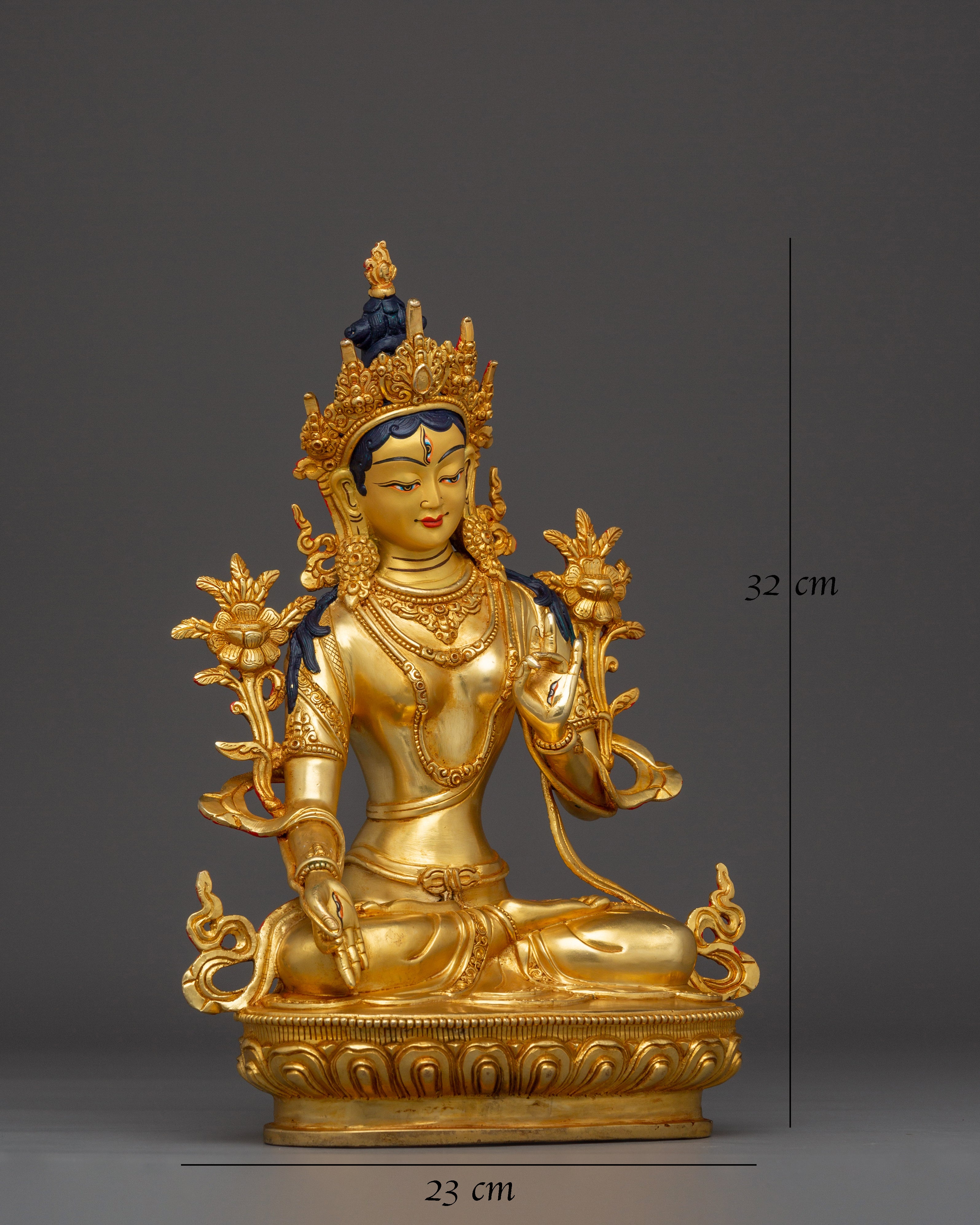 Golden White Tara Art - Compassion Deity