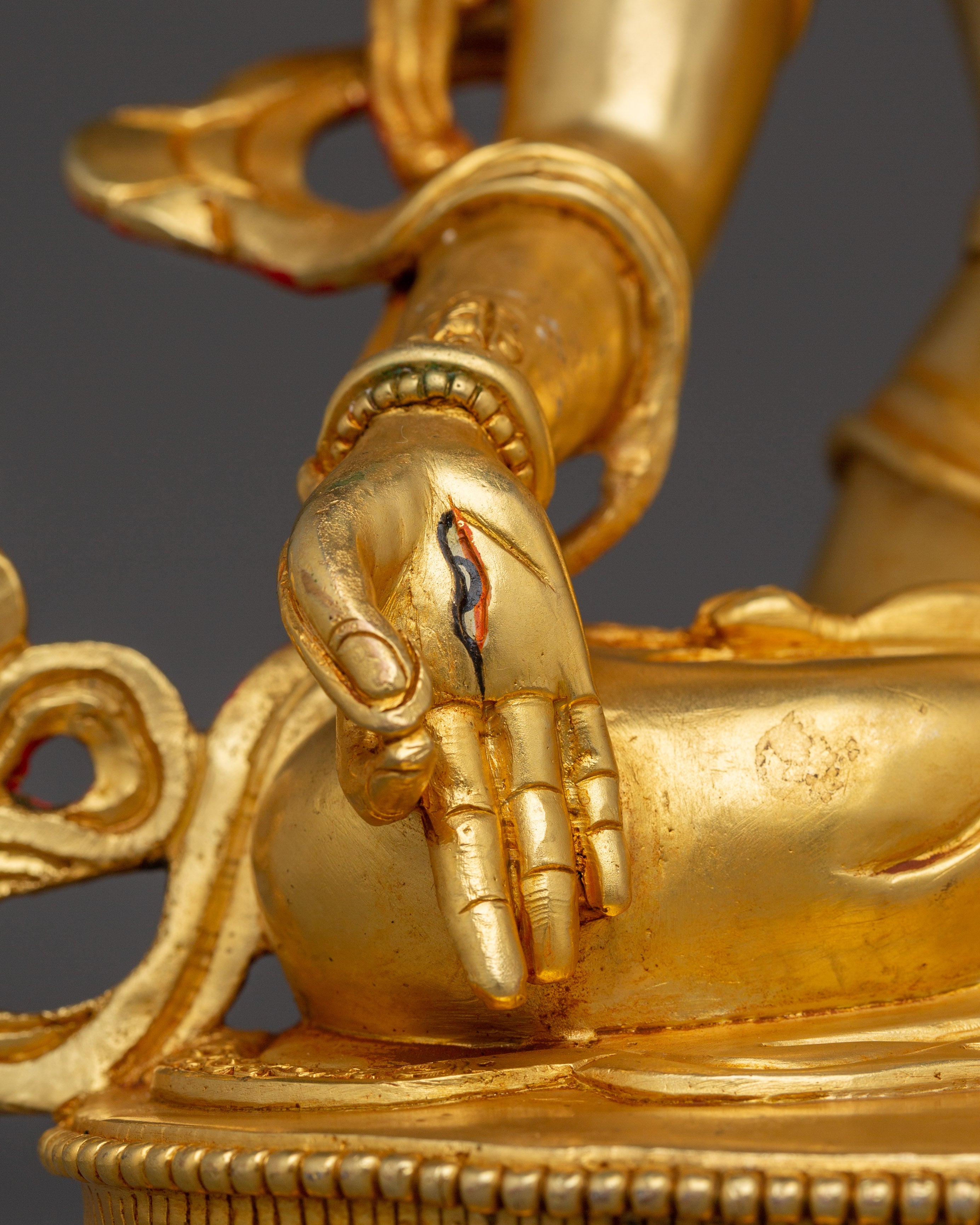 Golden White Tara Art - Compassion Deity | Embodiment of Swift Protection