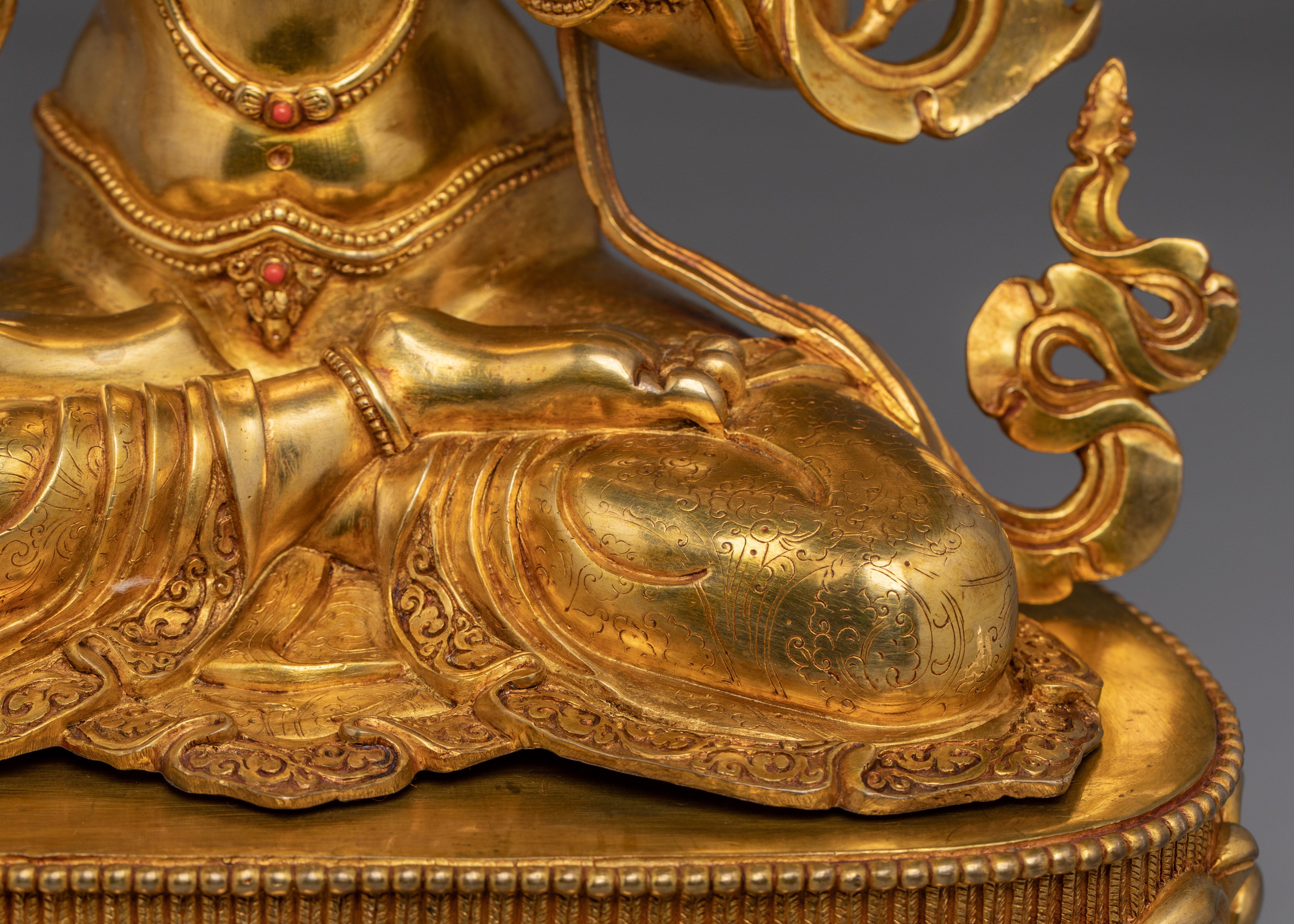 Manjushri with Flaming Sword Statue | Wisdom Bodhisattva Deity