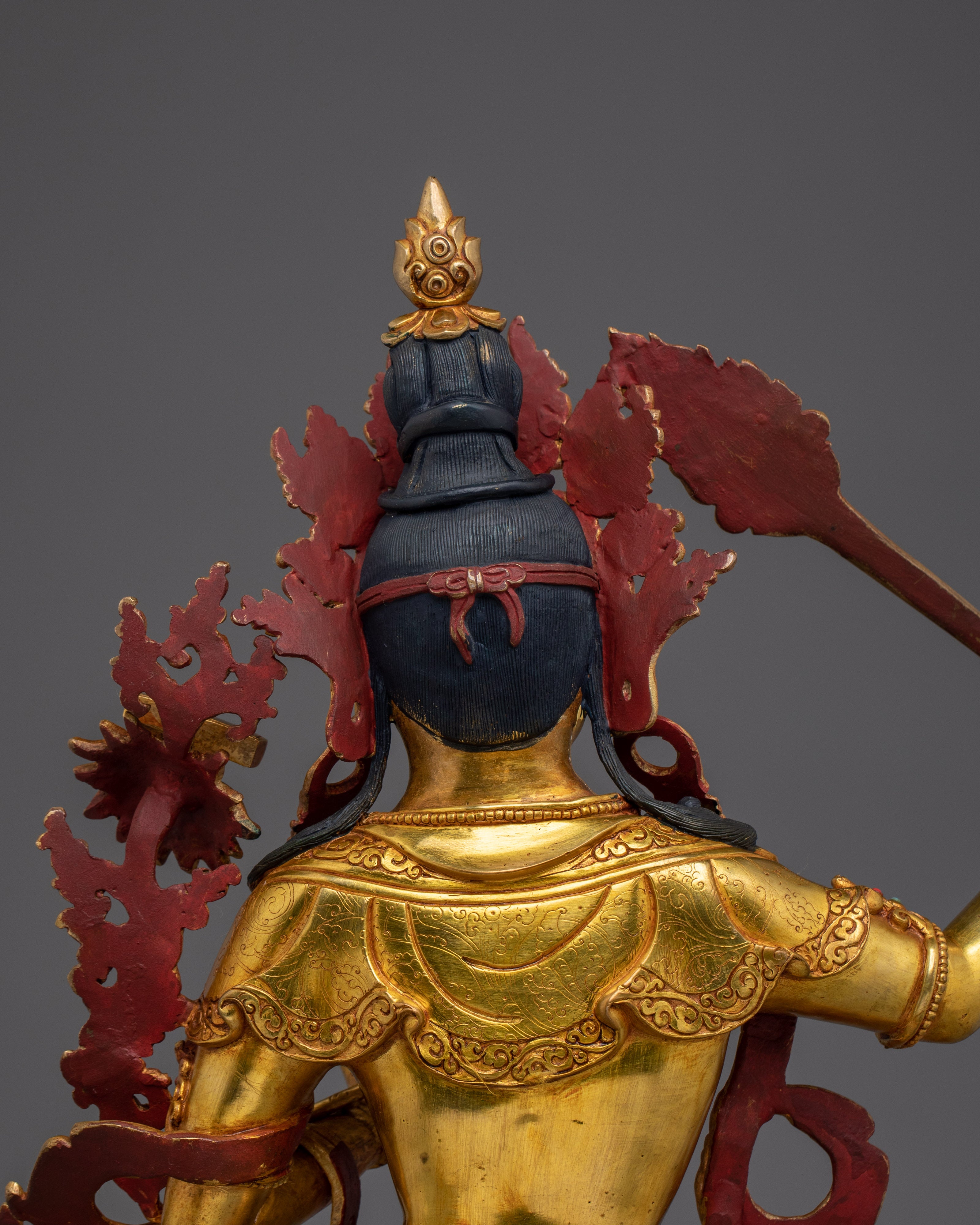 Manjushri with Flaming Sword Statue | Wisdom Bodhisattva Deity