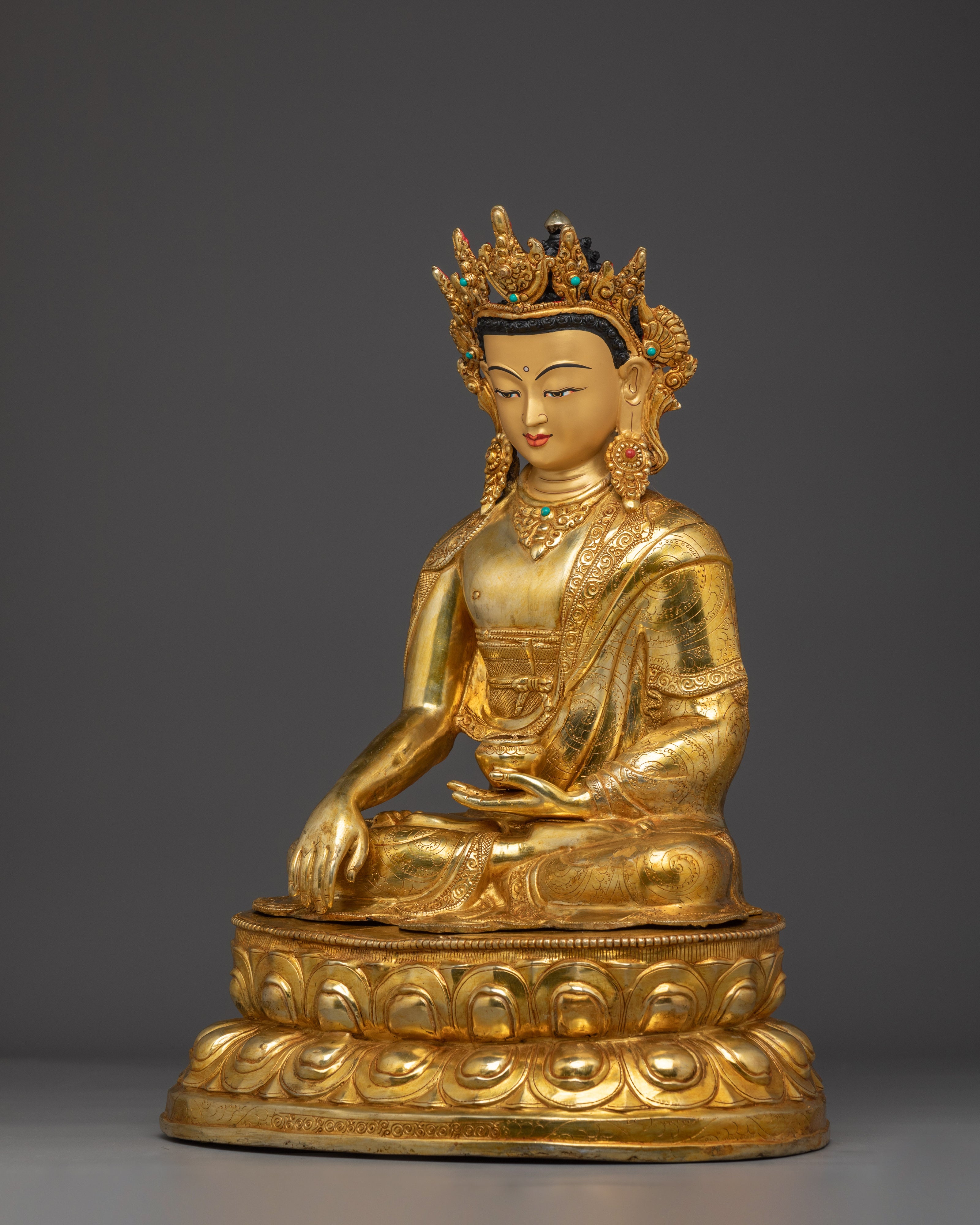 Radiant Crown Shakyamuni Buddha Statue | Sage of the Shakyas